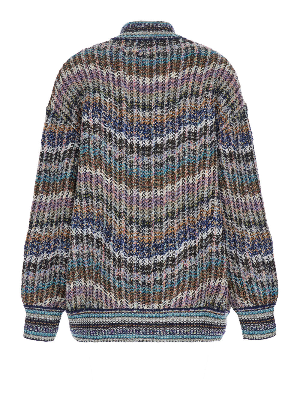 Missoni Women Caperdoni Cardigan With V-Neck And Long Sleeves In Multicolored Wool For Women MISSONI