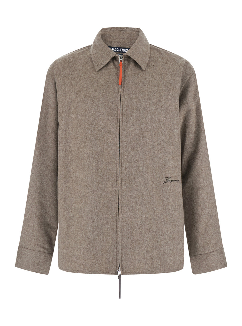 Jacquemus Men Beige Jacket With Front Zip Closure And Side Pockets JACQUEMUS