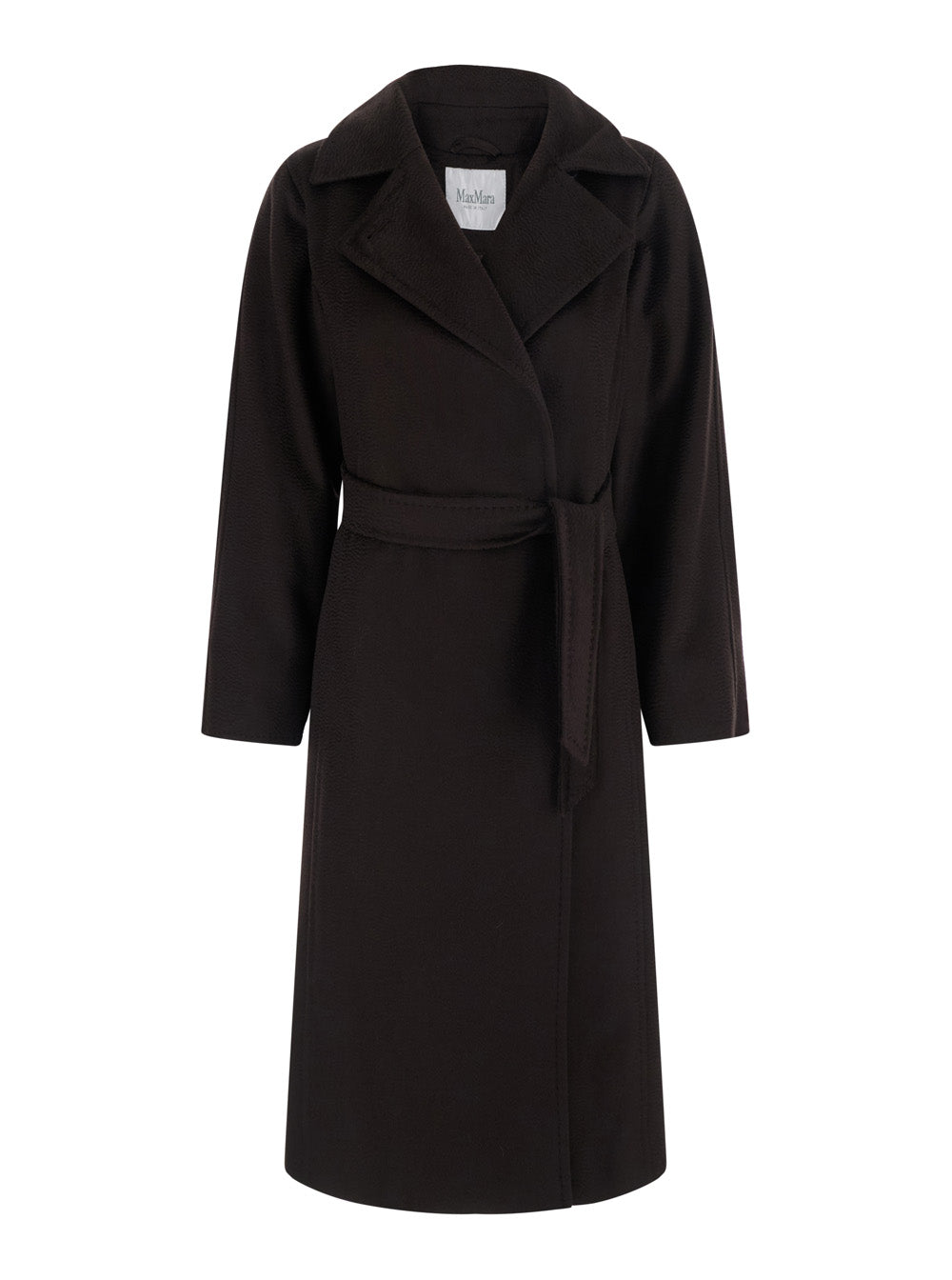 Max Mara Women Coat Manuela With Elegant Details In Tech Fabric In Brown For Women MAX MARA