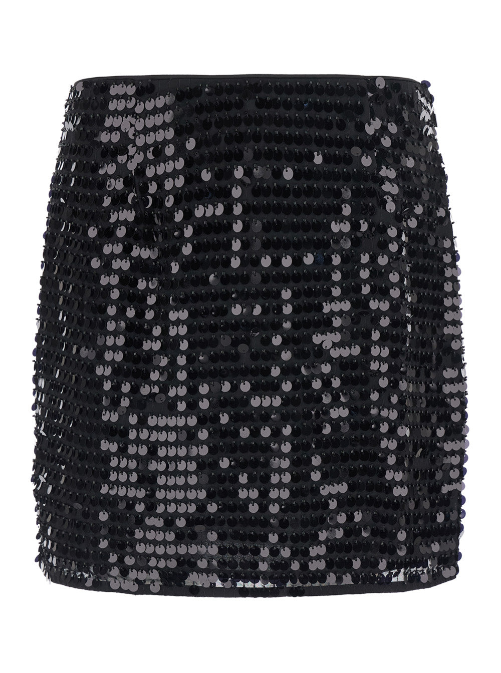 Rotate Women Skirt Sequins Mini Skirt With Black Polyester Fabric For Women ROTATE