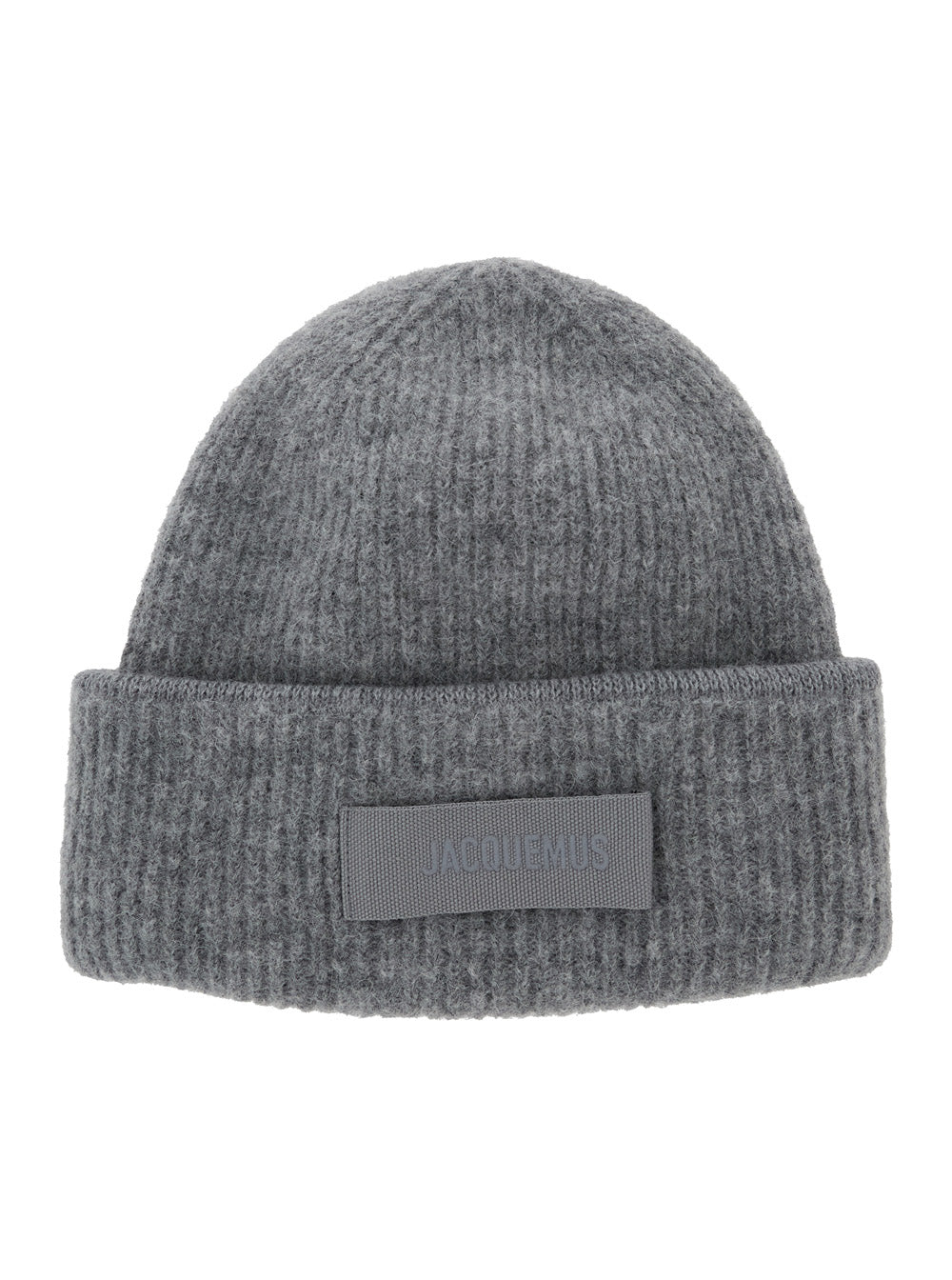 Jacquemus Women Le Bonnet Gros Grain Is A Hat Characterized By A Processing In Alpaca And Merino Wool In Gray Unisex JACQUEMUS