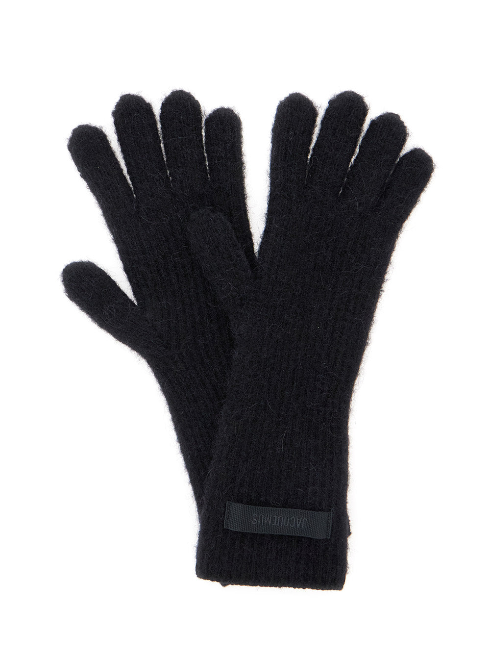 Jacquemus Women Les Gants Gros Grain Are Gloves Characterized By A Composition Of Black Alpaca Wool, Nylon, And Merino Wool For Women JACQUEMUS