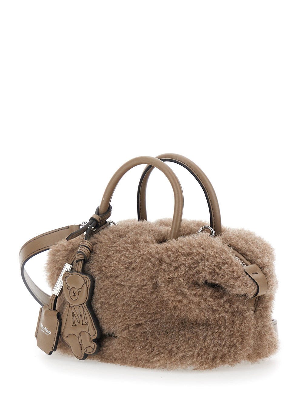 Max Mara Women Ted Hold All S4 Bag With Handles And Zip Closure, Tech Fabric, Beige, Women MAX MARA