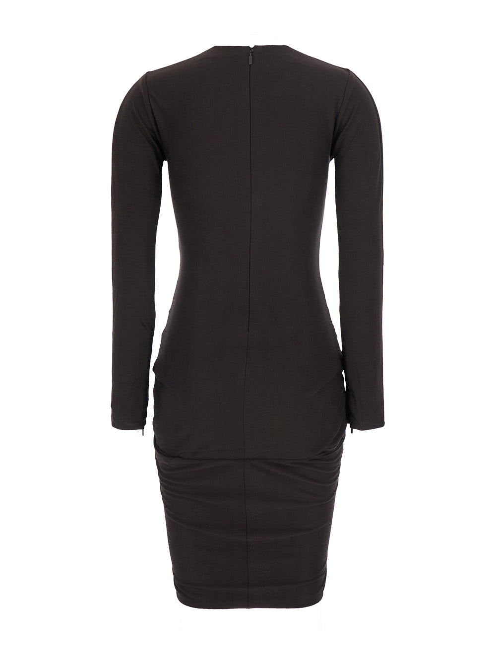 Jacquemus Women La Mini Robe De Minuit Is A Dress Characterized By A Brown Tech Fabric And An Elegant Design For Women JACQUEMUS