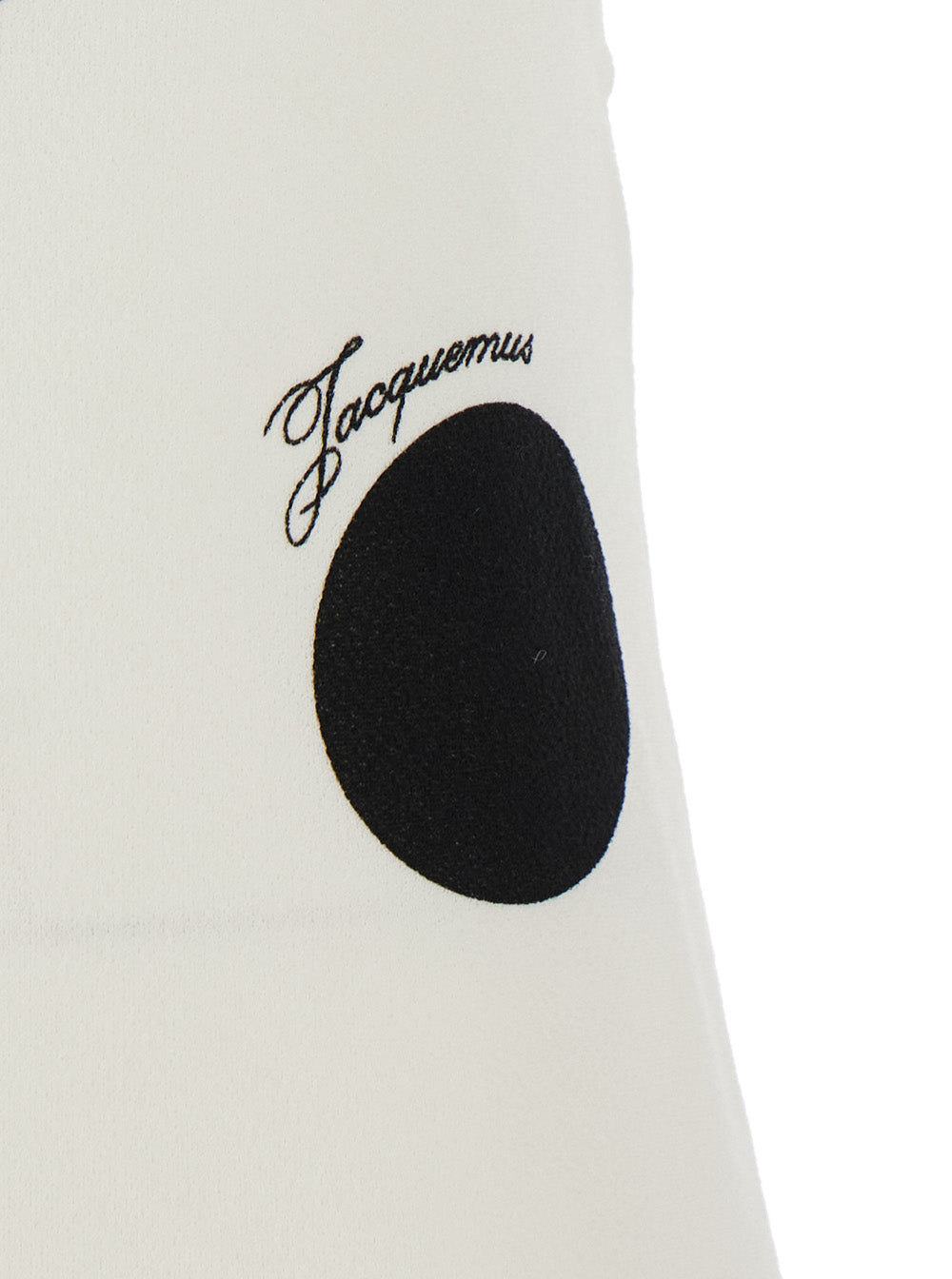 Jacquemus Women 'La Robe Palmier Pois' White Sleeveless Long Dress With Cut-Out On The Back And All-Over Polka Dot Motif In Stretch Viscose Blend For Women JACQUEMUS