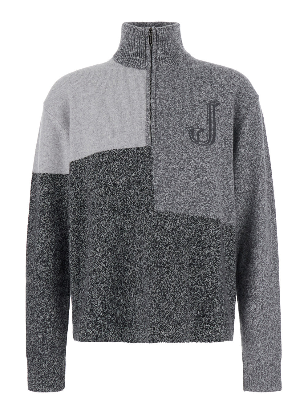 Jacquemus Men Le Camionneur Orlando Is A Gray Cotton Sweater With A Crew Neck And Long Sleeves, Unisex JACQUEMUS