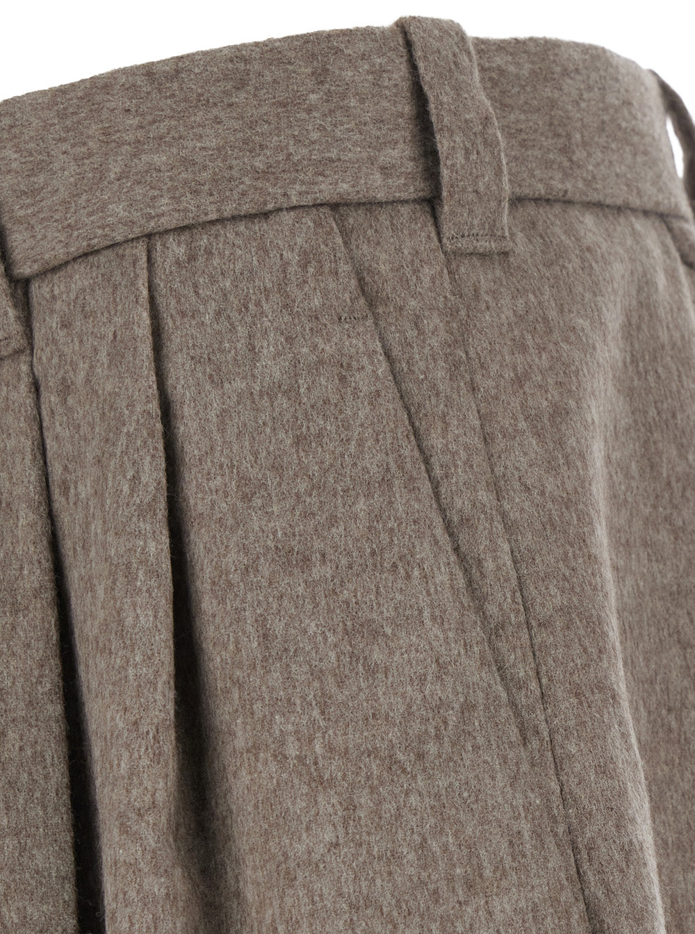 Jacquemus Men 'Le Pantalon Fernando' Beige Pants With Belt Loops And Front Buttons In Wool For Men JACQUEMUS