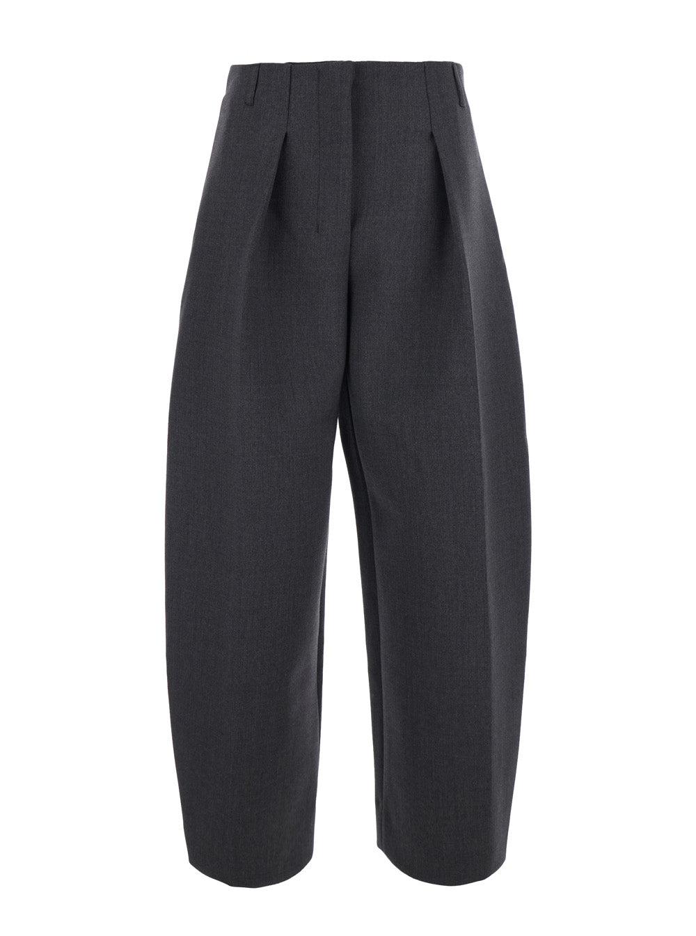 Jacquemus Women Le Pantalon Ovalo Is A Pair Of Pants With Pockets And Front Closure In Gray For Women JACQUEMUS