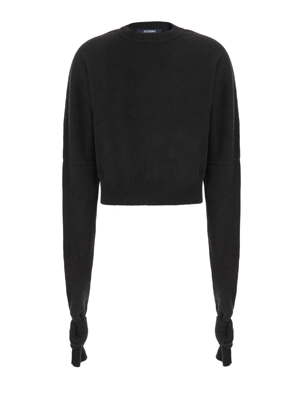 Jacquemus Women Le Pull Fiocco Is A Sweater With A High Collar And Long Sleeves In Brown Merino Wool And Cashmere For Women JACQUEMUS