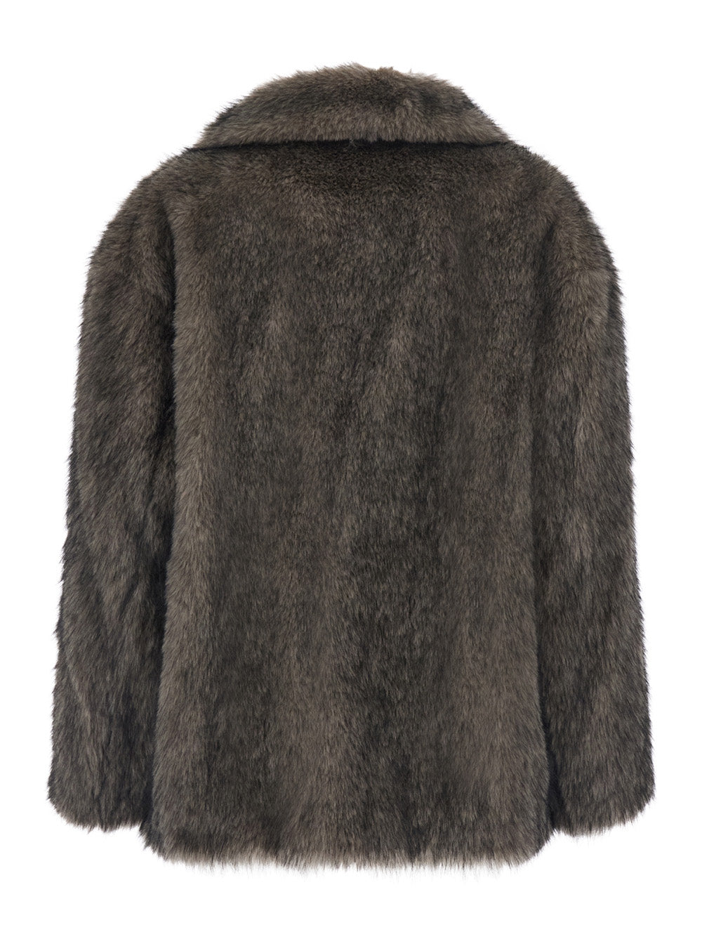 Stand Women Angelika Jacket Faux Fur With 100% Polyester And Gray For Women STAND STUDIO