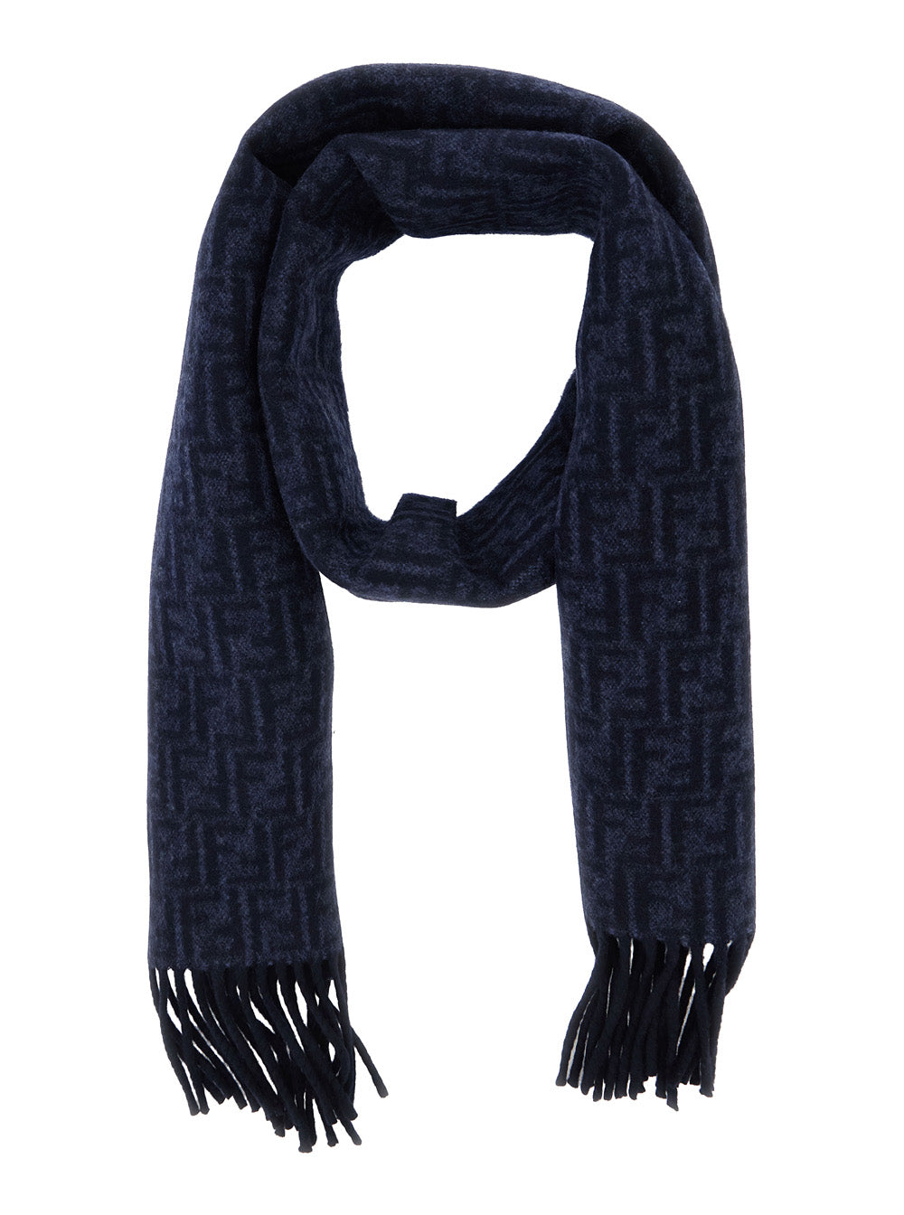 Fendi Men Ff Wool Con Frange FENDI