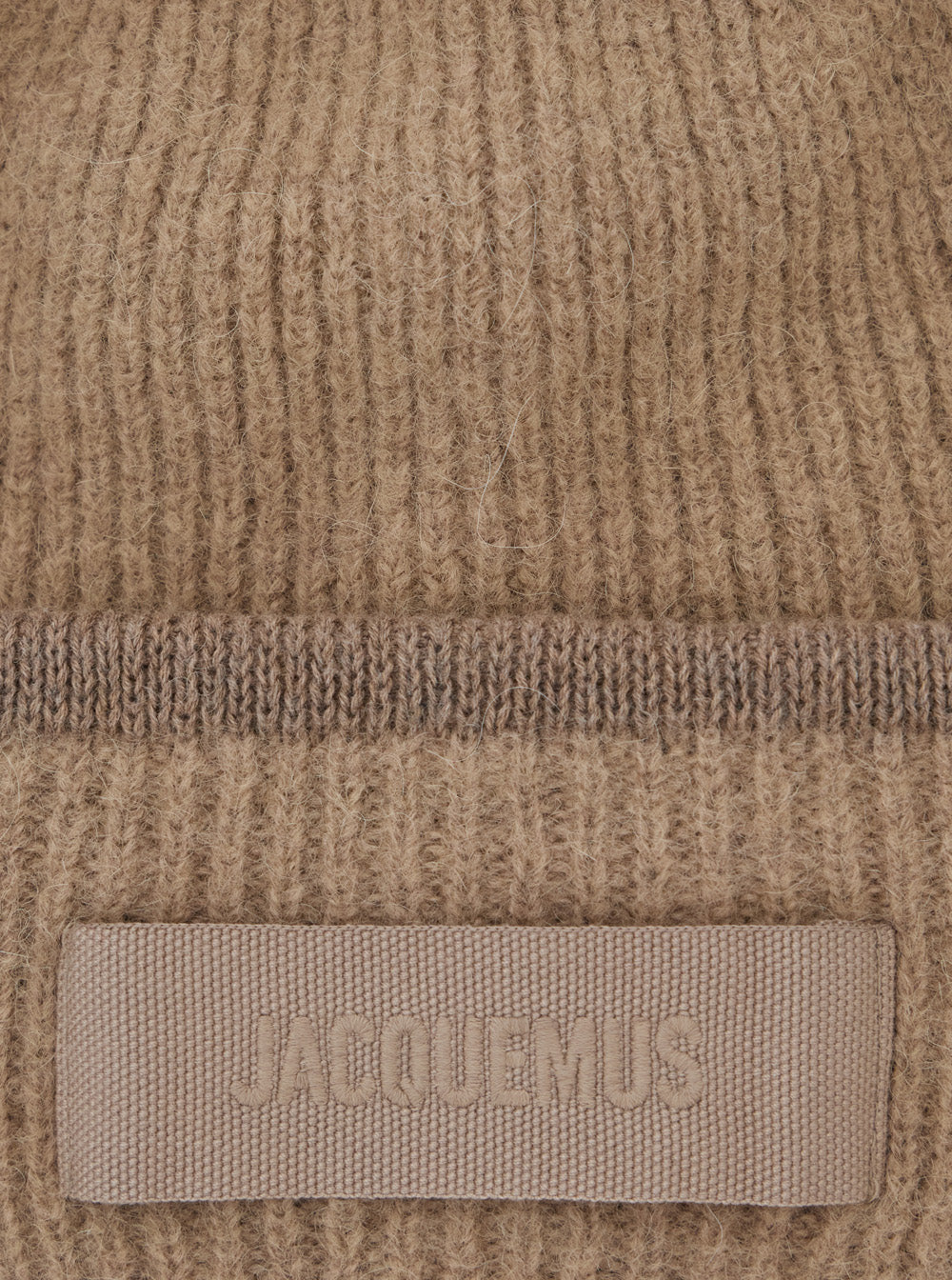 Jacquemus Women Le Bonnet Gros Grain Cap With Visor In Alpaca And Merino Wool Beige Unisex JACQUEMUS