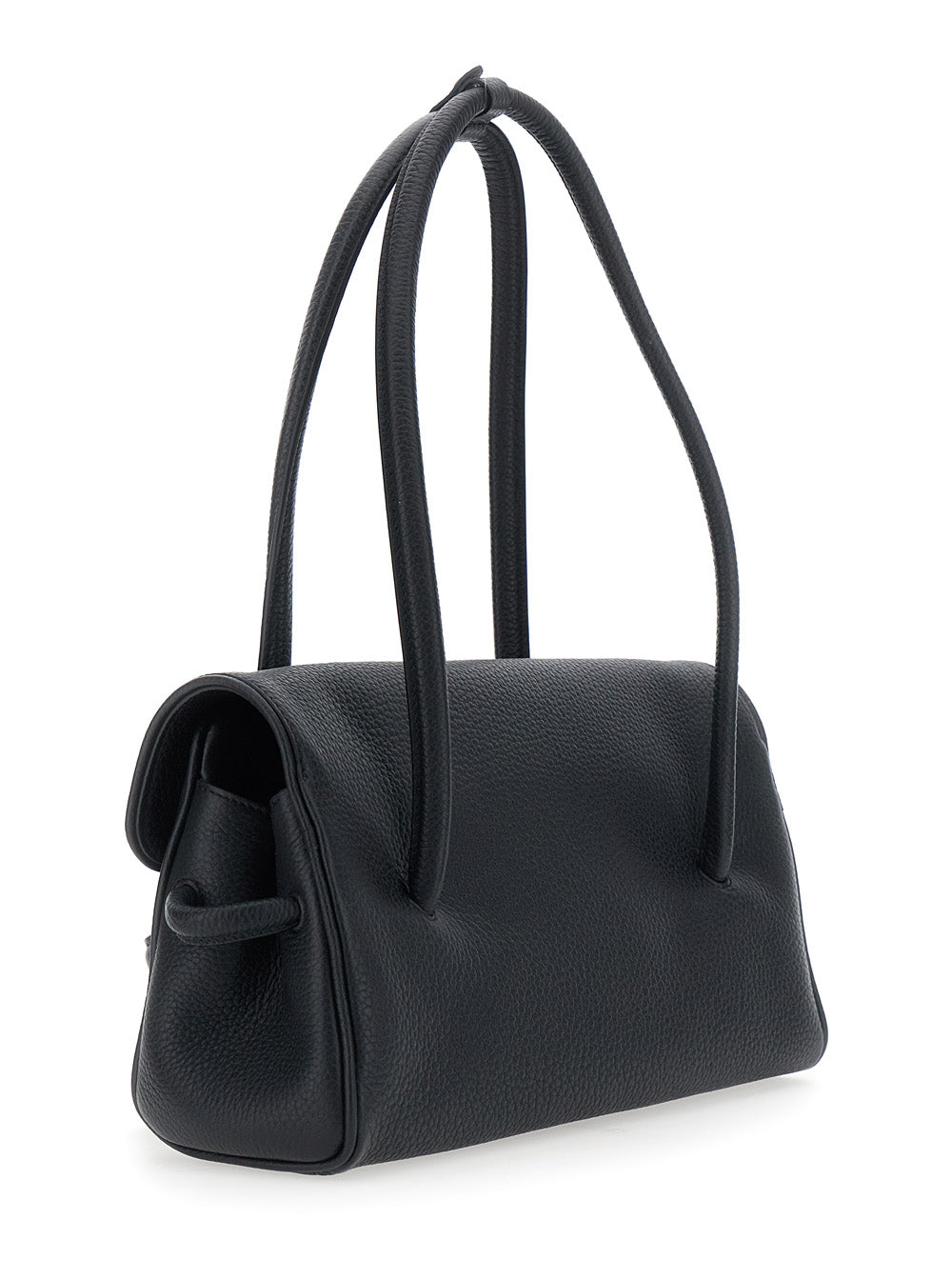 Jacquemus Women Le Turismo Long Is A Unisex Black Calf Leather Shoulder Bag JACQUEMUS