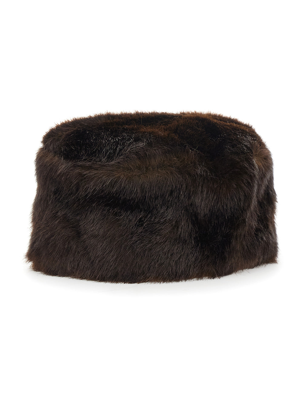 Stand Women Ozzy Pillerbox Hat With Elegant Details In Brown Modacrylic Unisex STAND STUDIO