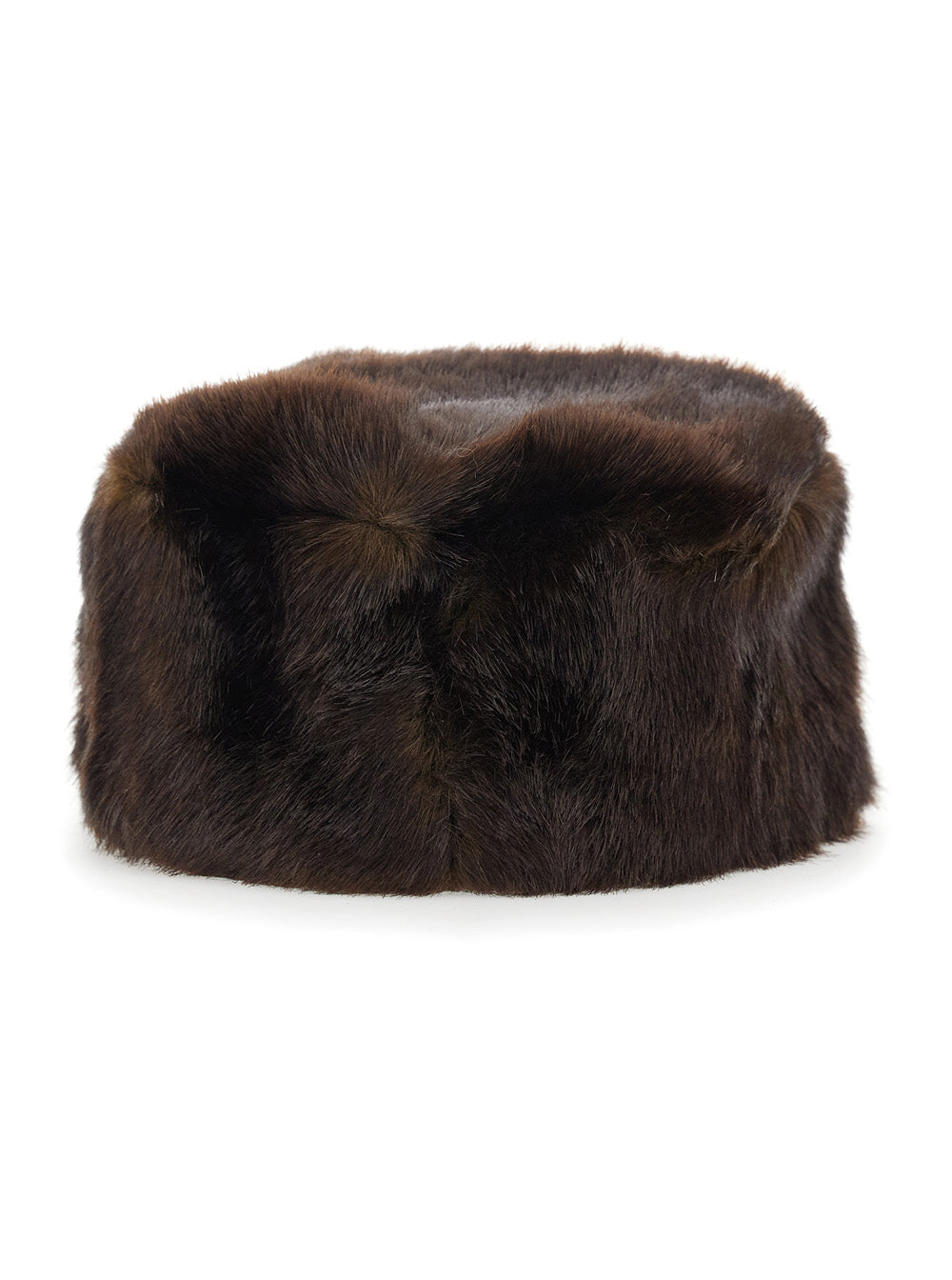 Stand Women Ozzy Pillerbox Hat With Elegant Details In Brown Modacrylic Unisex STAND STUDIO
