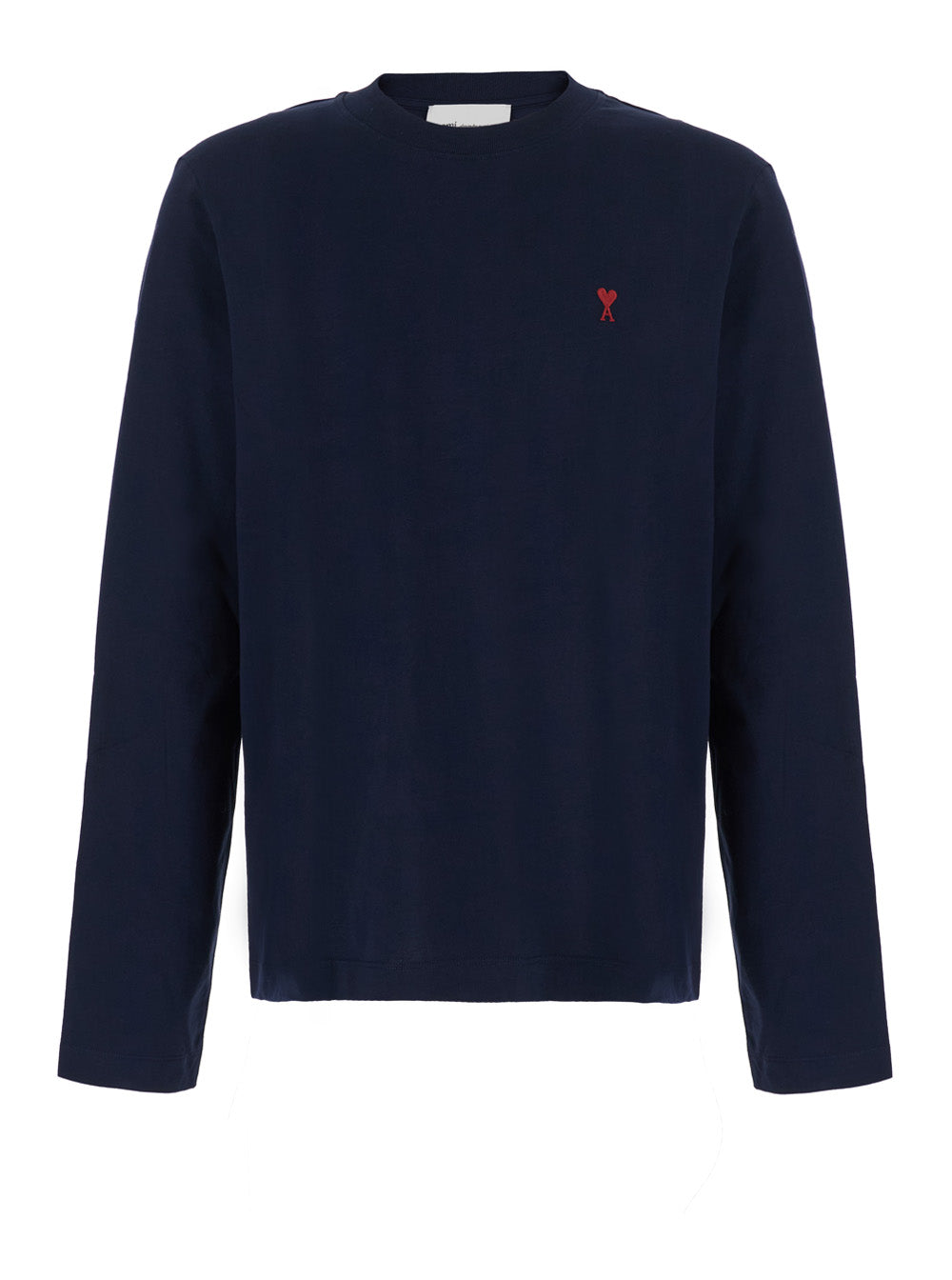 Ami Paris Men Long-Sleeved T-Shirt With Ami De Coeur Logo In Blue Fabric And Unspecified Gender AMI PARIS