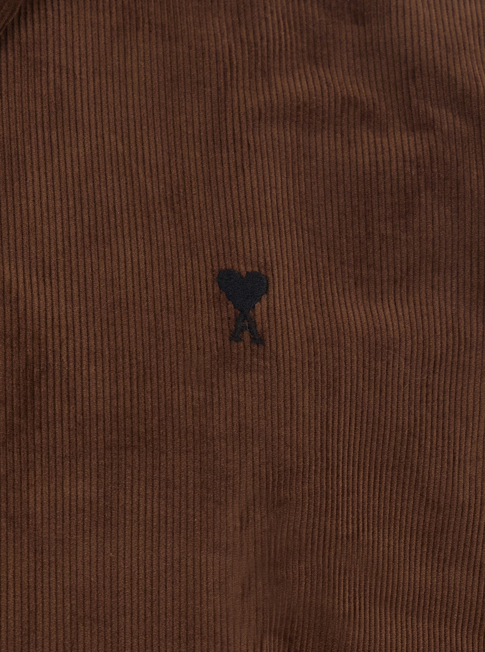 Ami Paris Men Classic Men's Brown Shirt With Button-Down Collar And Fabric AMI PARIS