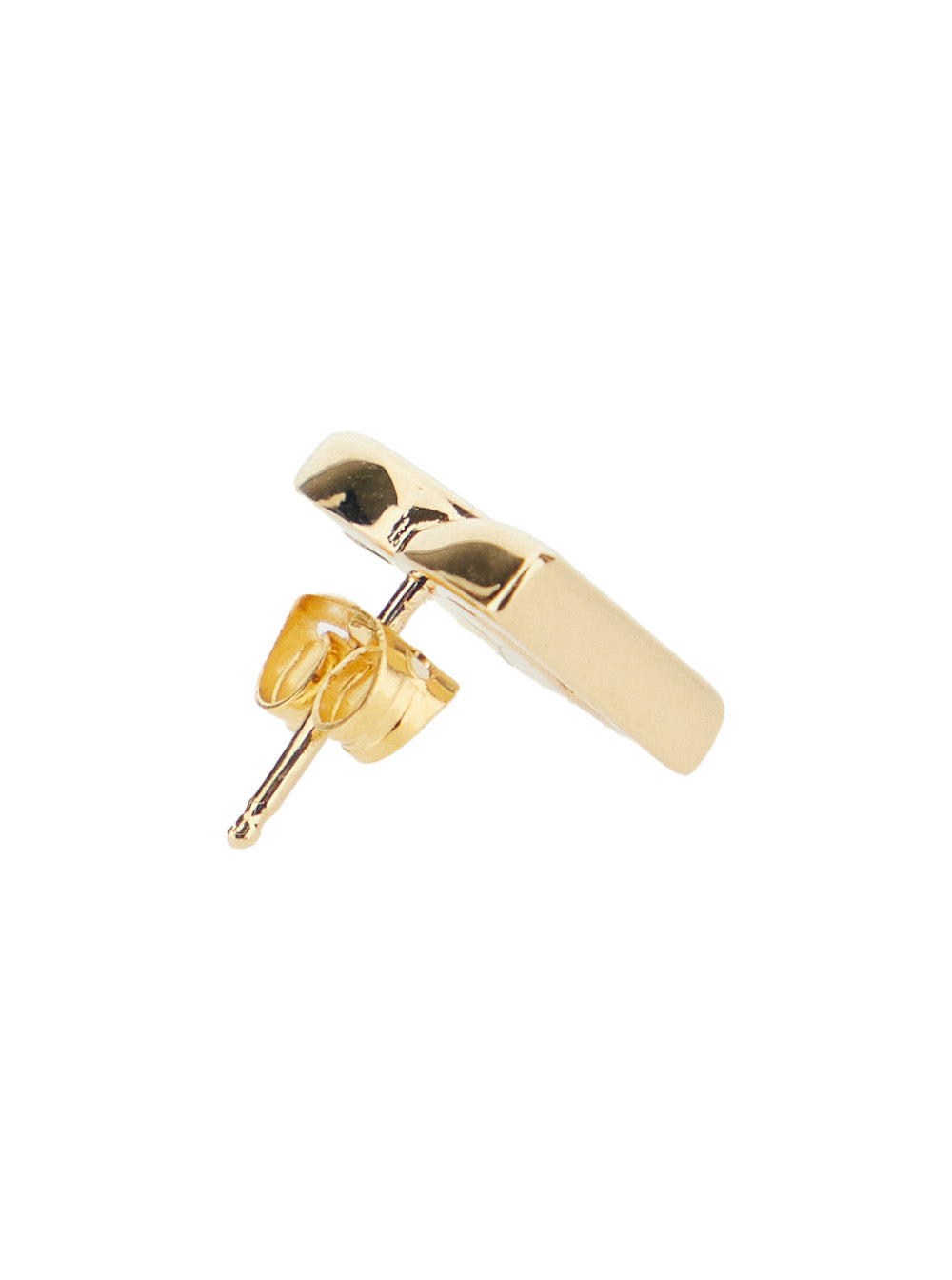 Dolce & Gabbana Women Gold-Colored Stud Earrings With Interlocking Dg Motif In Bronze Woman DOLCE & GABBANA