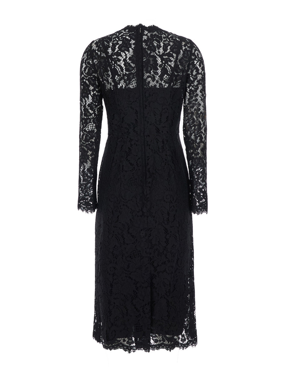 Dolce & Gabbana Women Lace Long Sleeves Dress DOLCE & GABBANA