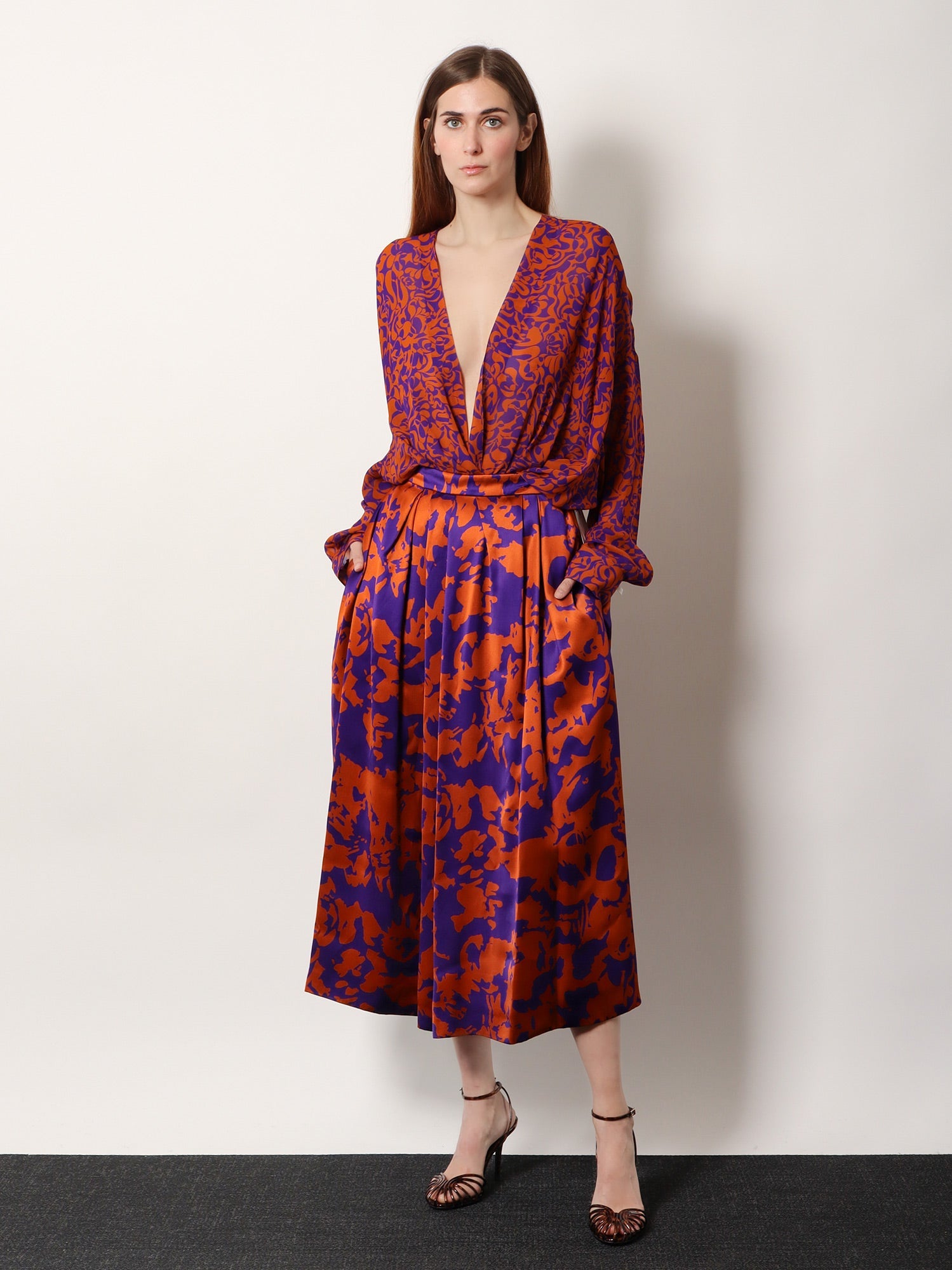 Dries Van Noten Women Camiel Cotton Shirt With Multicolor Print DRIES VAN NOTEN