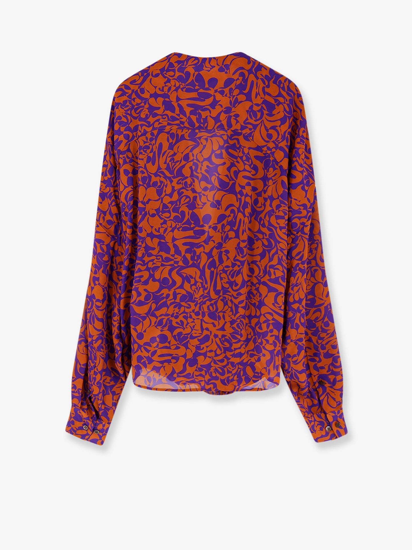 Dries Van Noten Women Camiel Cotton Shirt With Multicolor Print DRIES VAN NOTEN
