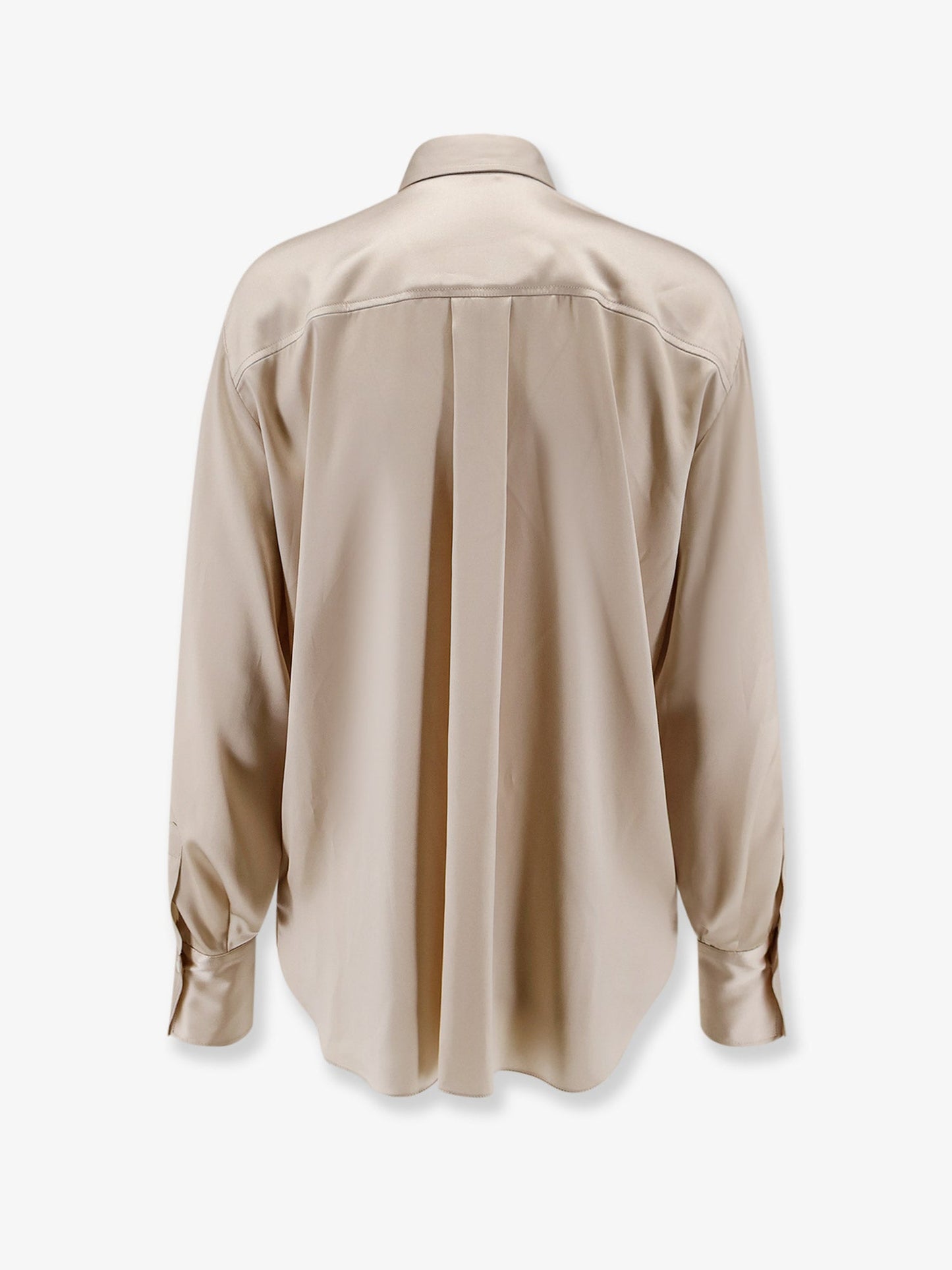 Brunello Cucinelli Women Silk Shirt With Monili Detail BRUNELLO CUCINELLI