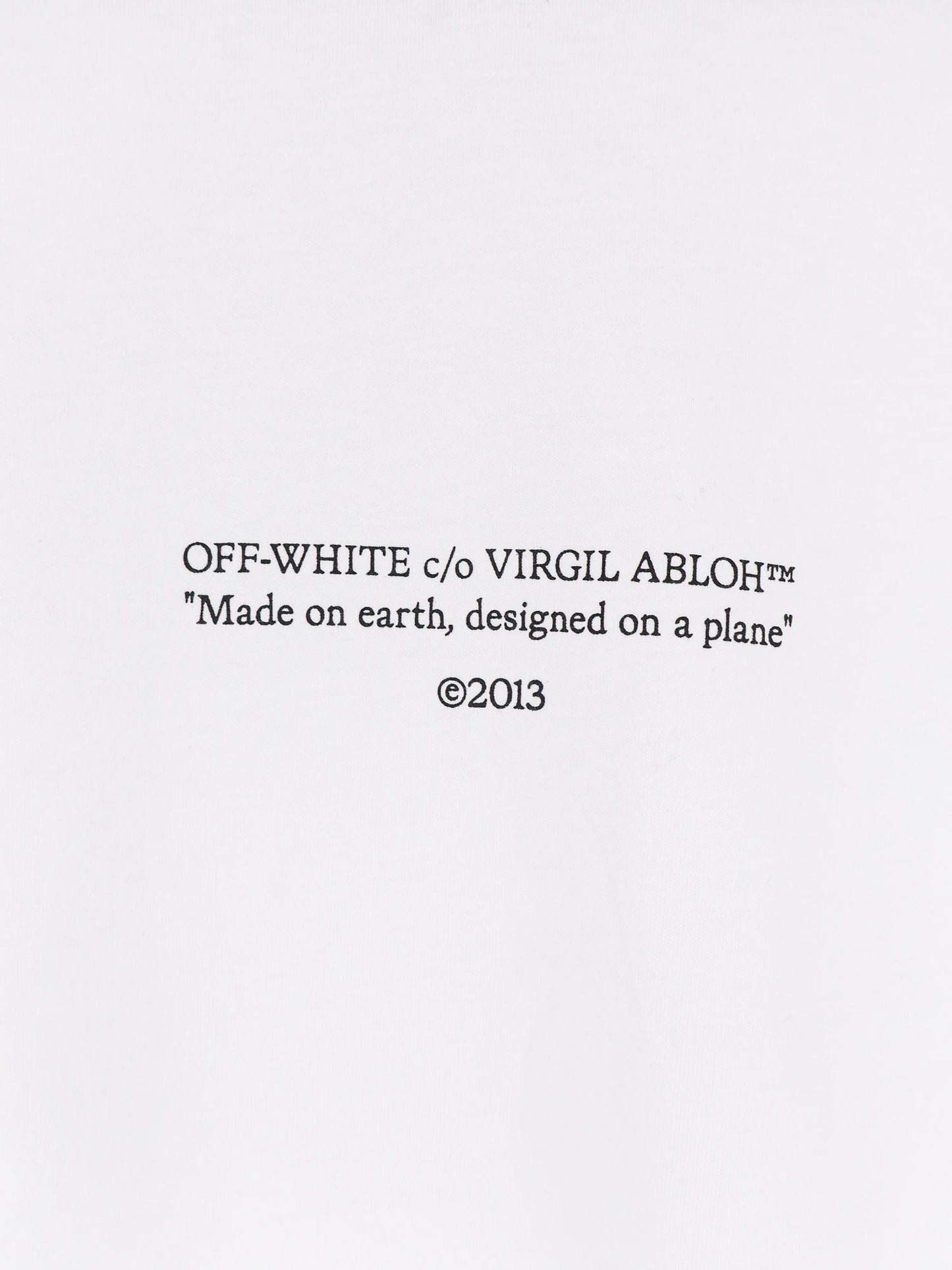 Off White Men Statement Cotton T-Shirt OFF-WHITE