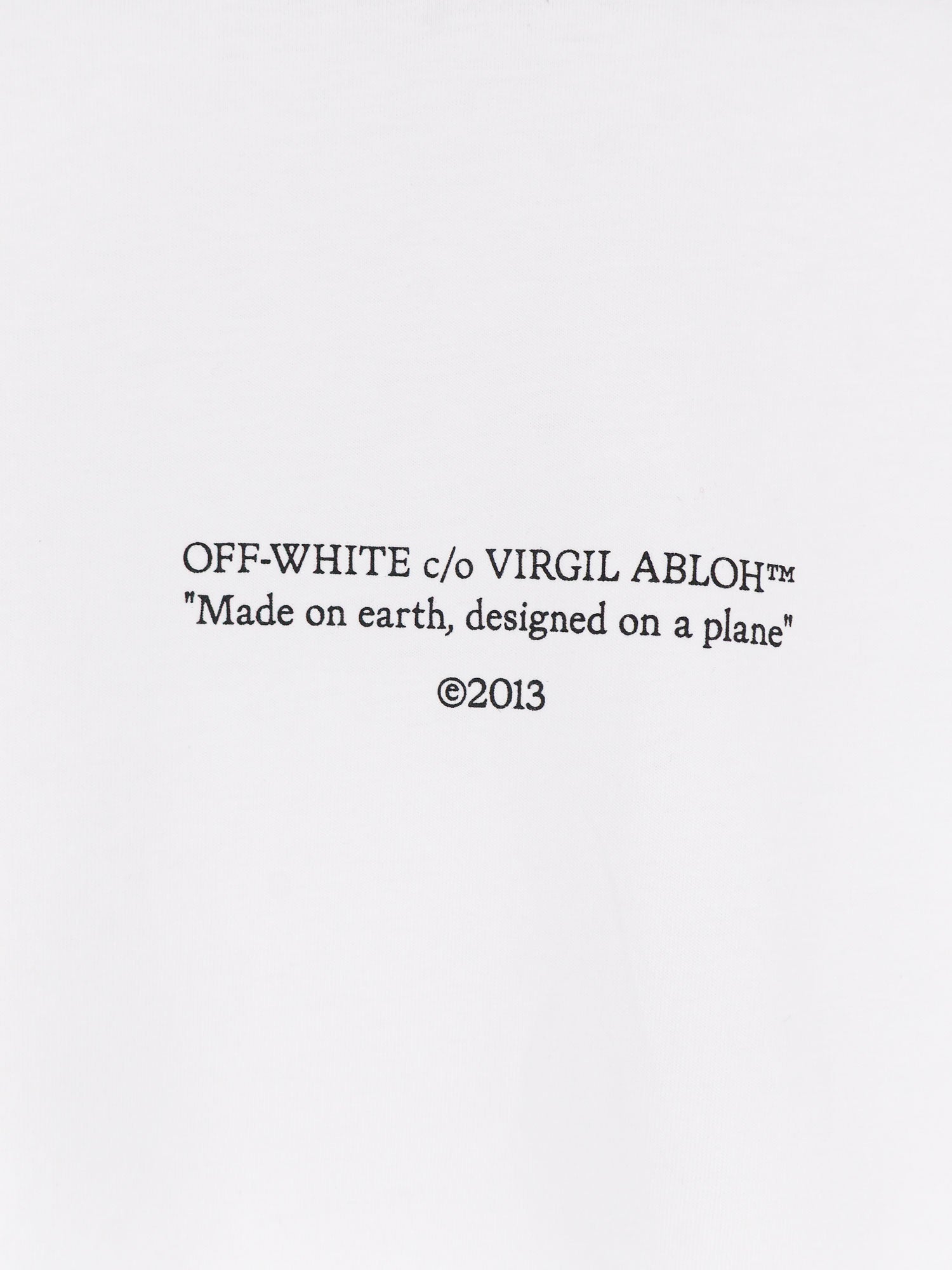 Off White Men Statement Cotton T-Shirt OFF-WHITE