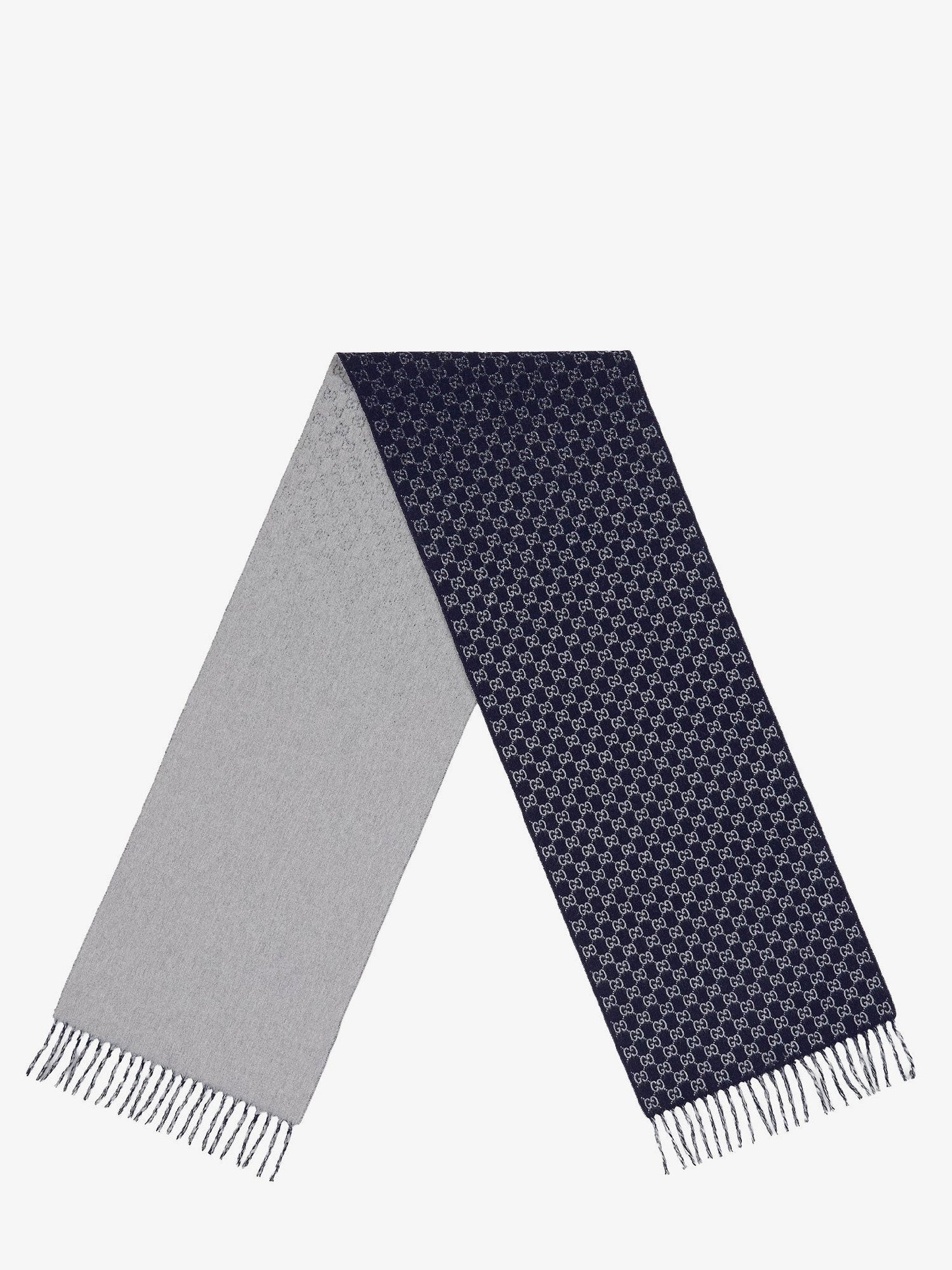Gucci Men Wgg Wool And Cashmere Scarf GUCCI