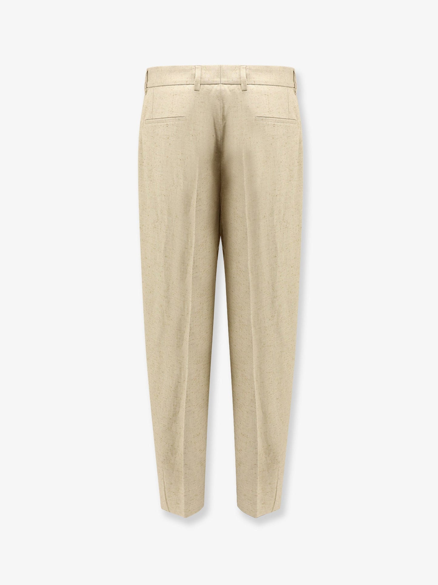 Dolce & Gabbana Men Hemp, Linen And Silk Trousers With Tweed Effect DOLCE & GABBANA
