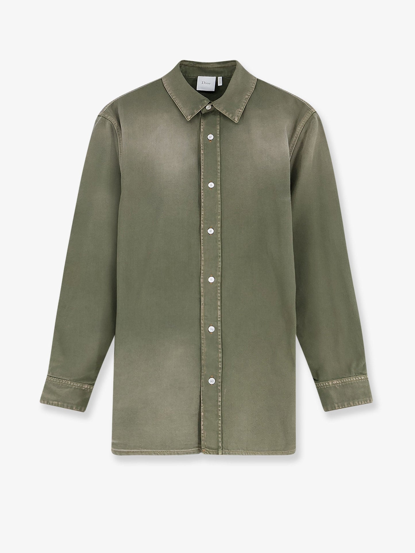 Dior Women Cotton Shirt With Dior Patch CHRISTIAN DIOR