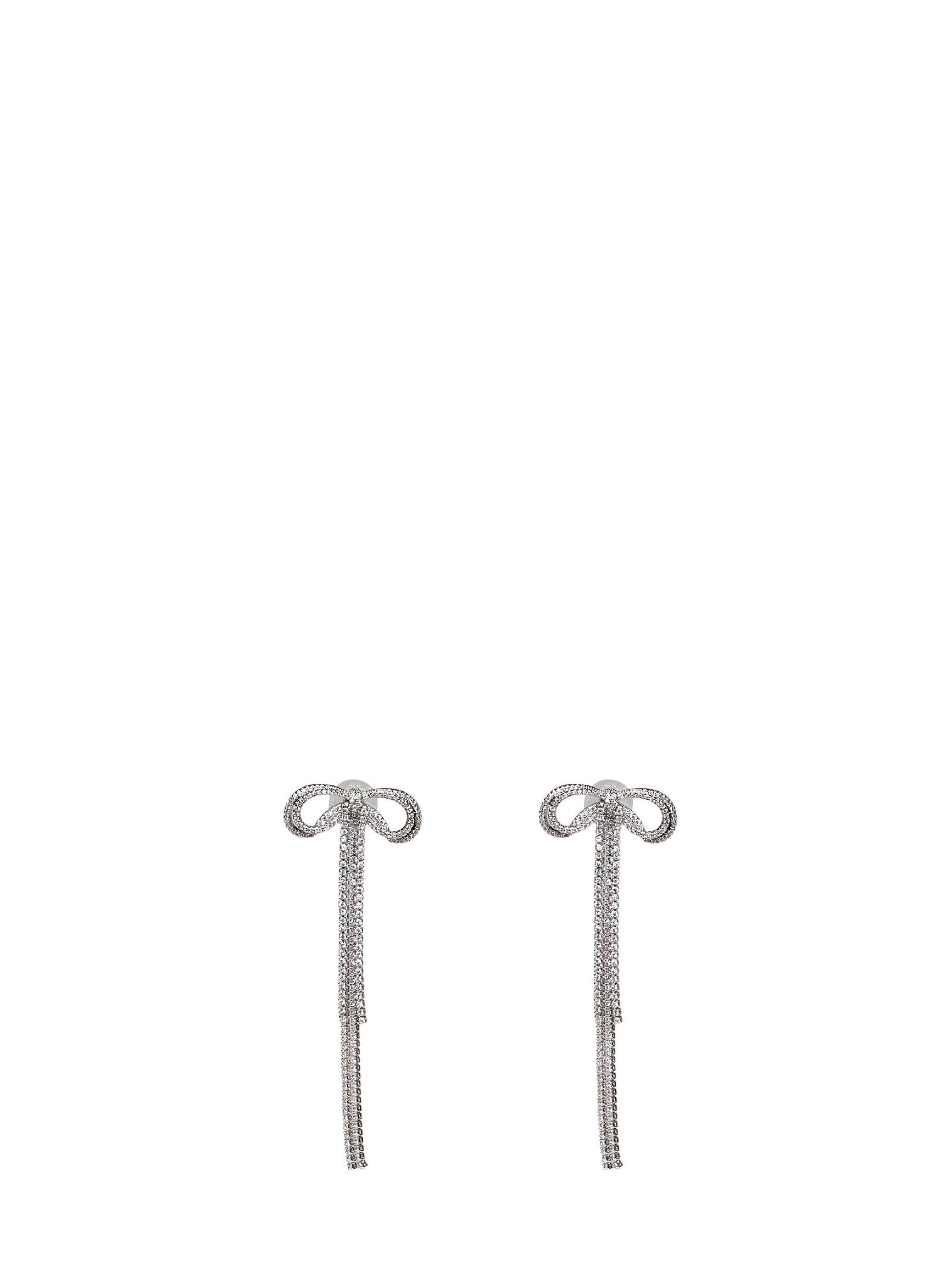 Self Portrait Women Double Crystal Bow Earrings SELF-PORTRAIT