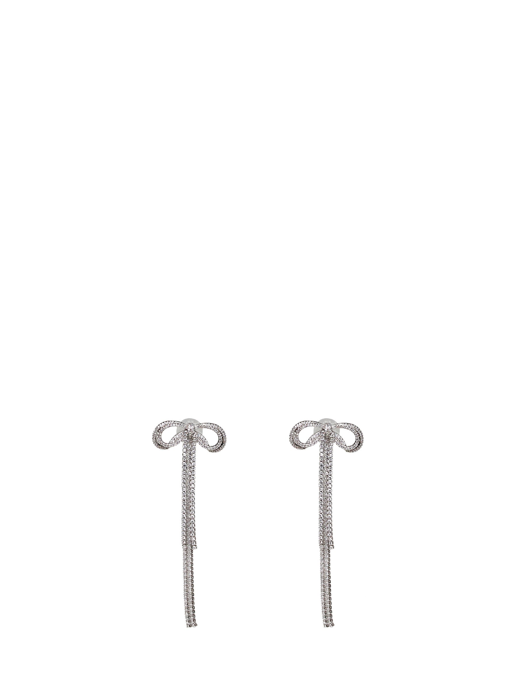 Self Portrait Women Double Crystal Bow Earrings SELF-PORTRAIT
