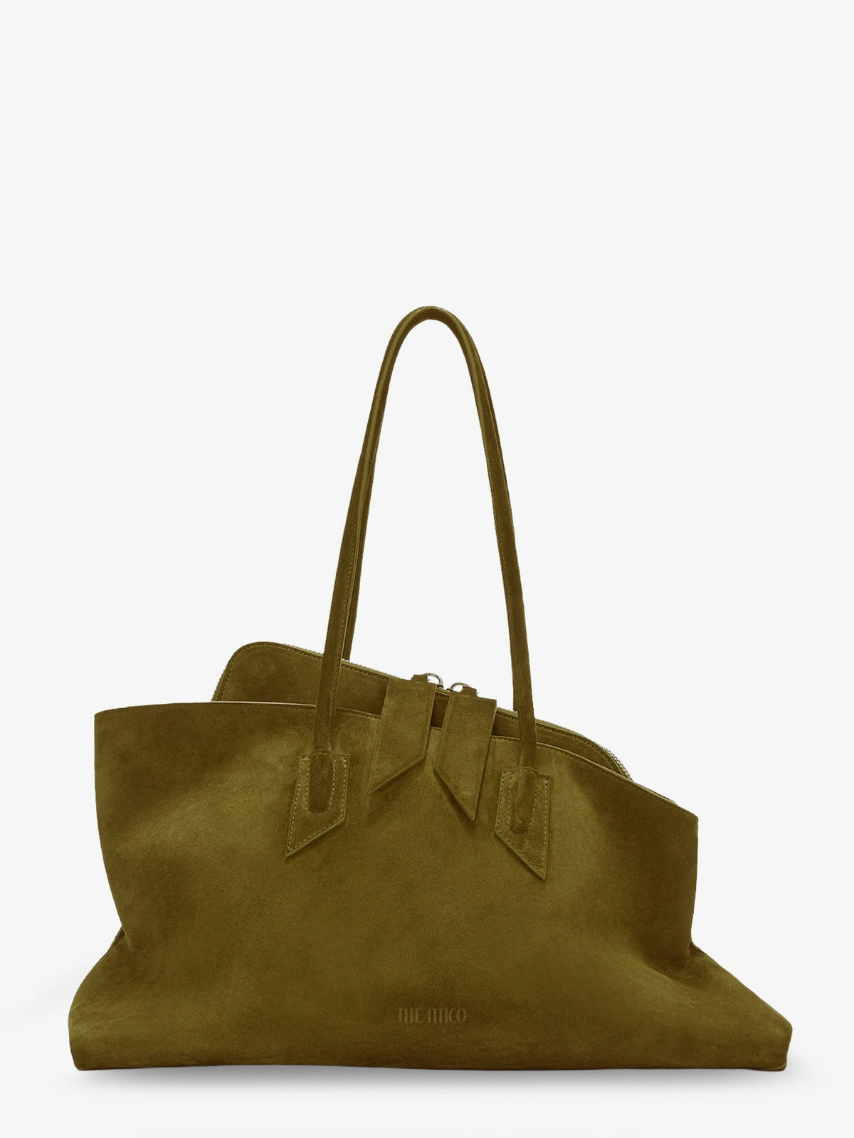 The Attico Women La Passeggiata Suede Shoulder Bag THE ATTICO