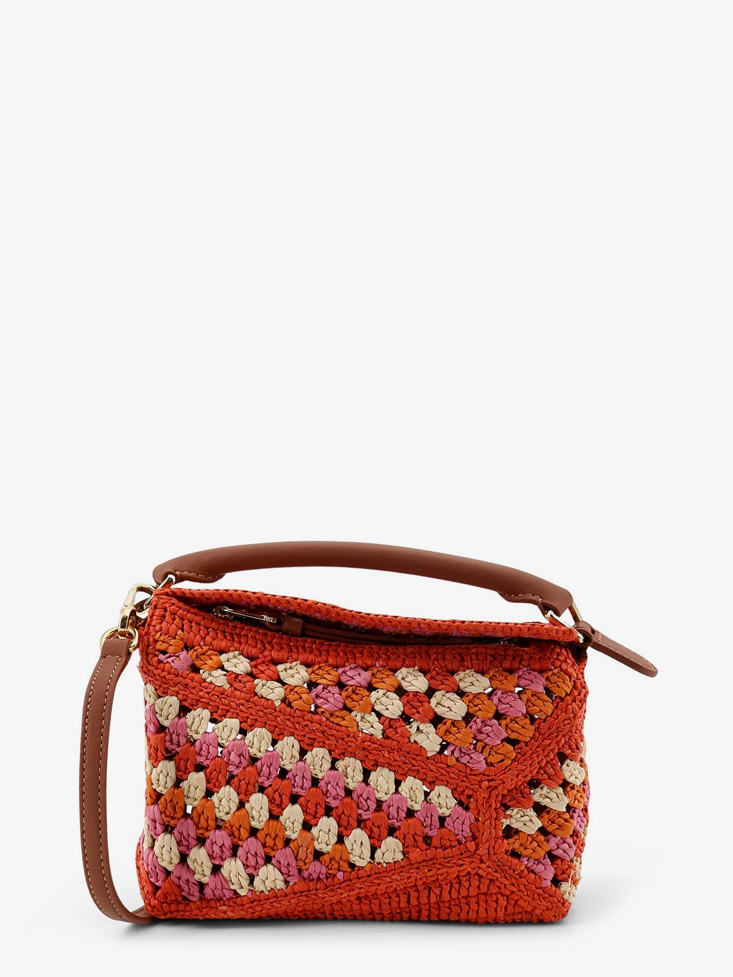 Loewe Women Paula's Ibiza-Puzzle Edge Multicolor Crochet Handbag LOEWE