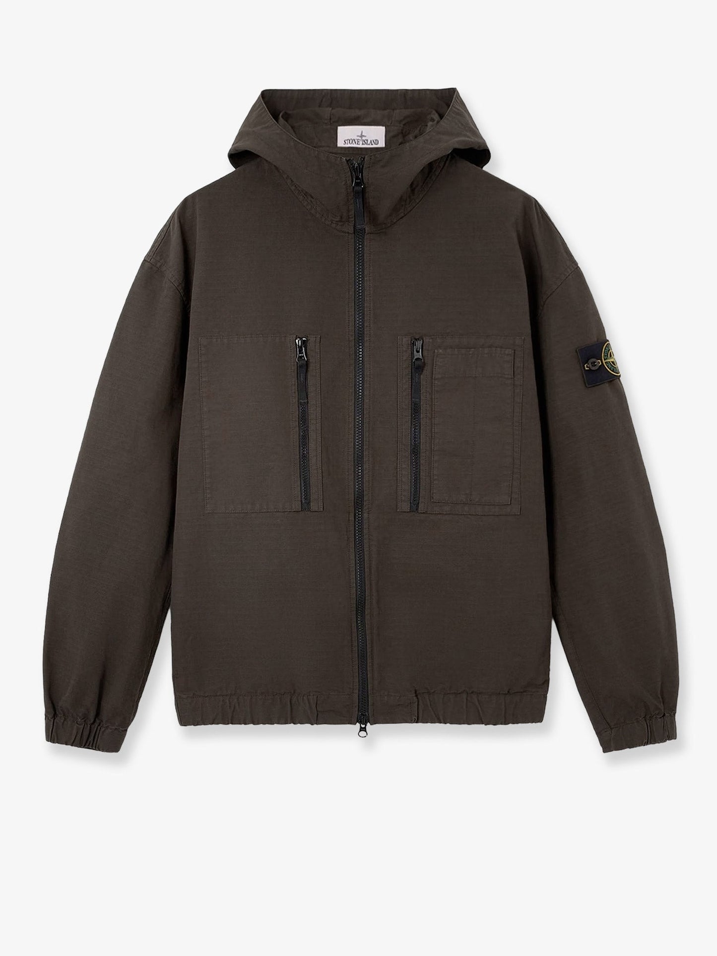 Stone Island Men Hooded Organic Cotton Jacket STONE ISLAND