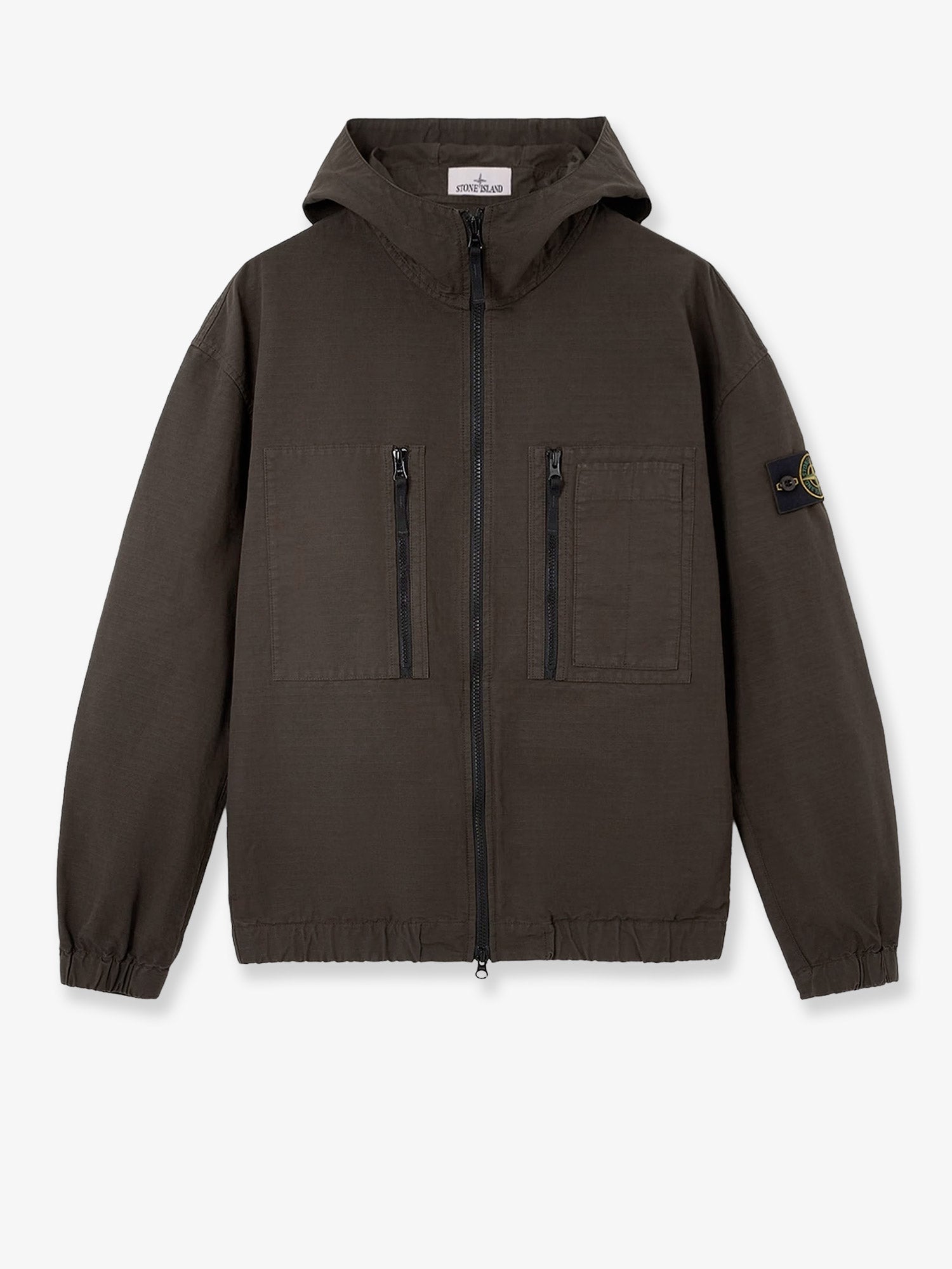 Stone Island Men Hooded Organic Cotton Jacket STONE ISLAND