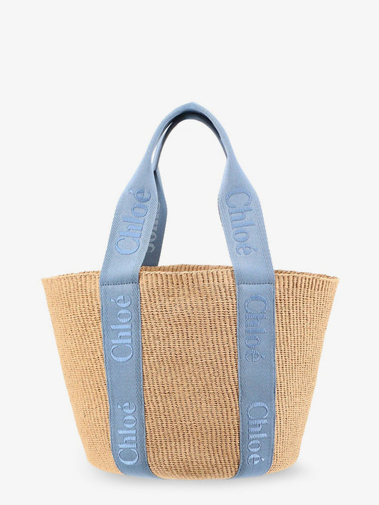 Chloe' Women Woody Raffia Shoulder Bag CHLOE