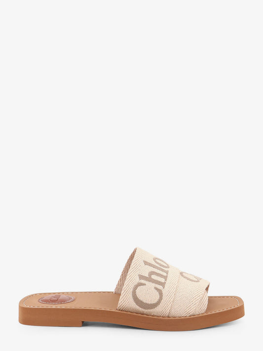 Chloe' Women Woody Linen Sandals CHLOE