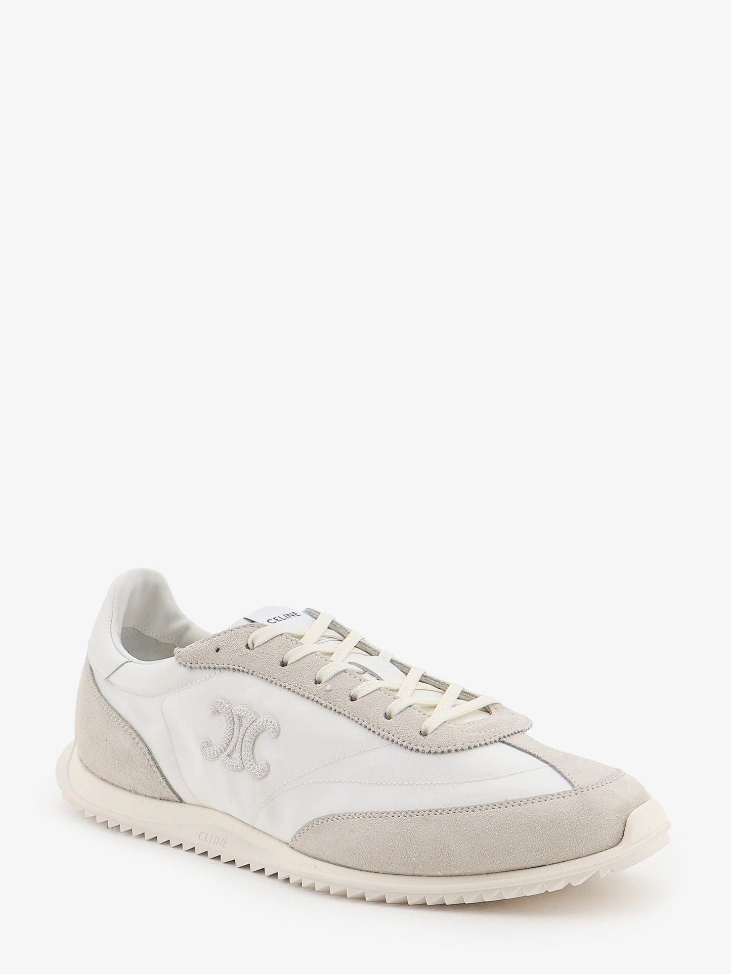 Celine Men Nylon Racer Sneakers With Triomphe Logo On The Side CELINE