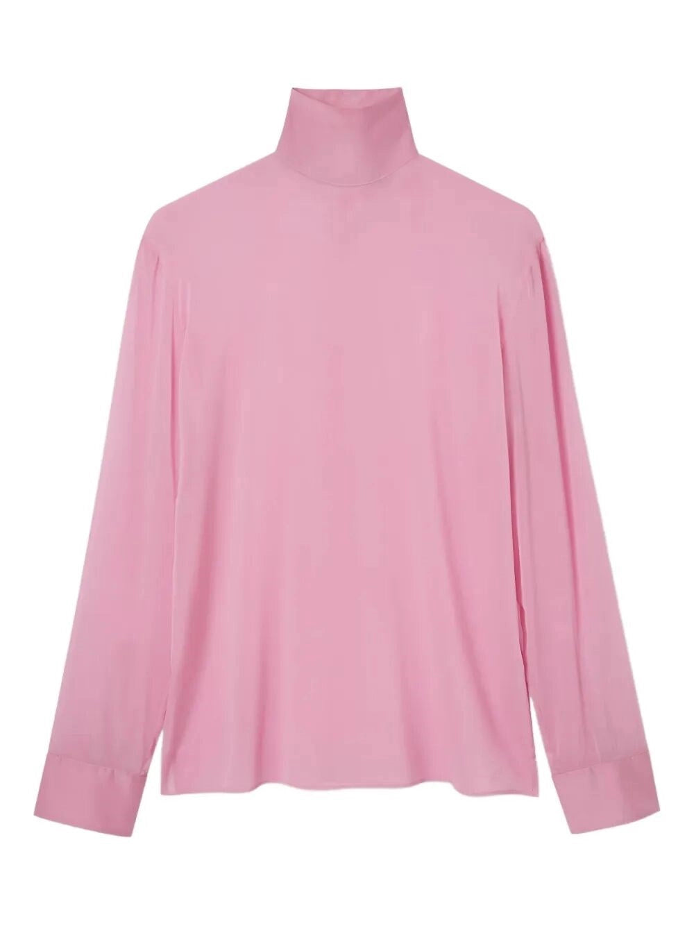 Gucci Men Silk Stretch Chiffon High Neck