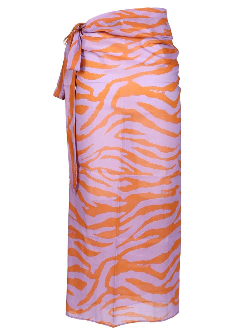 The Attico Women Animal Print Pareo THE ATTICO