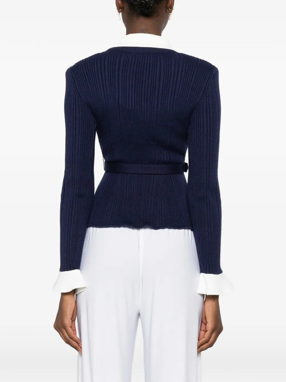 Self-Portrait Women Ribbed Cardigan SELF-PORTRAIT