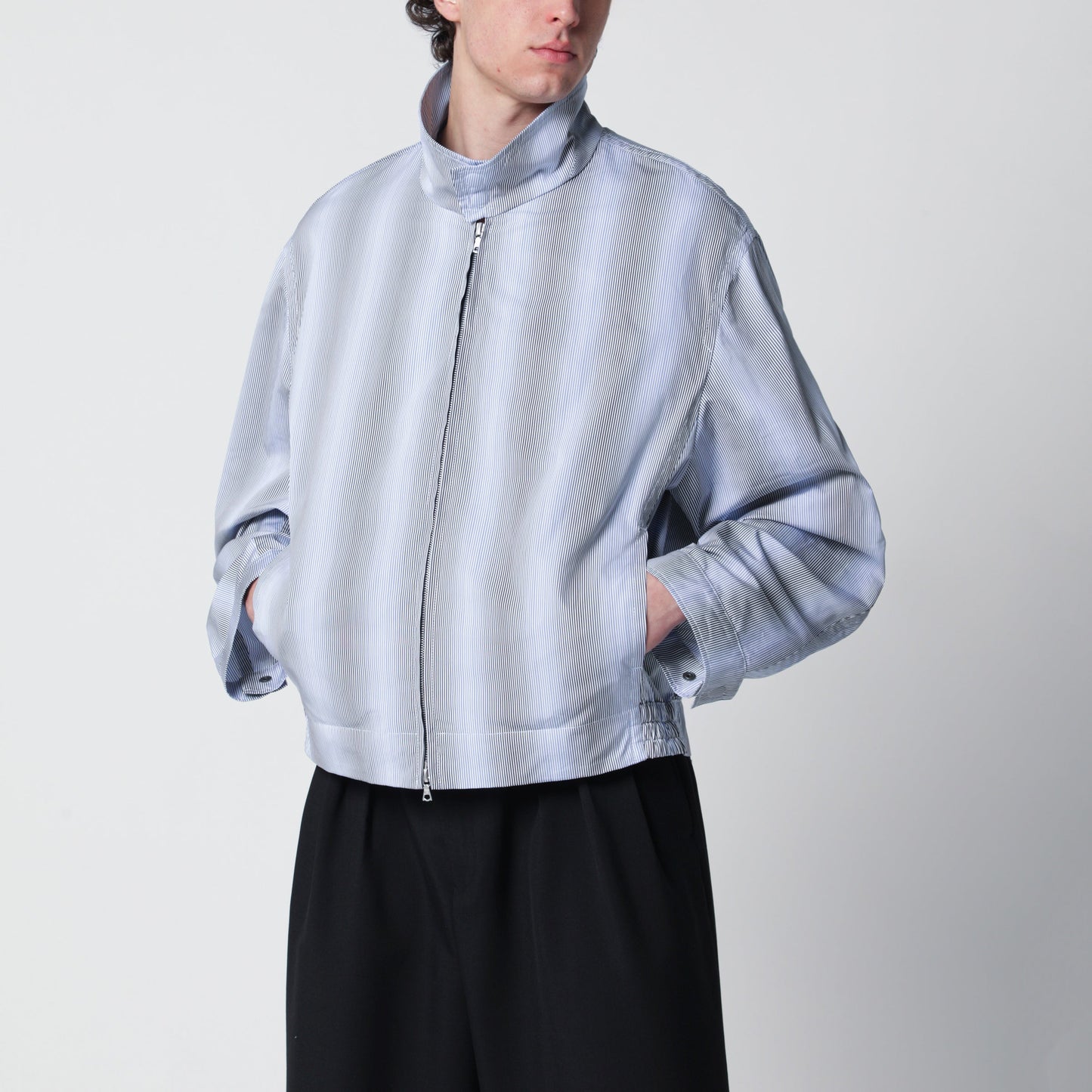 Dries Van Noten Textured Striped Zip Jacket Men DRIES VAN NOTEN
