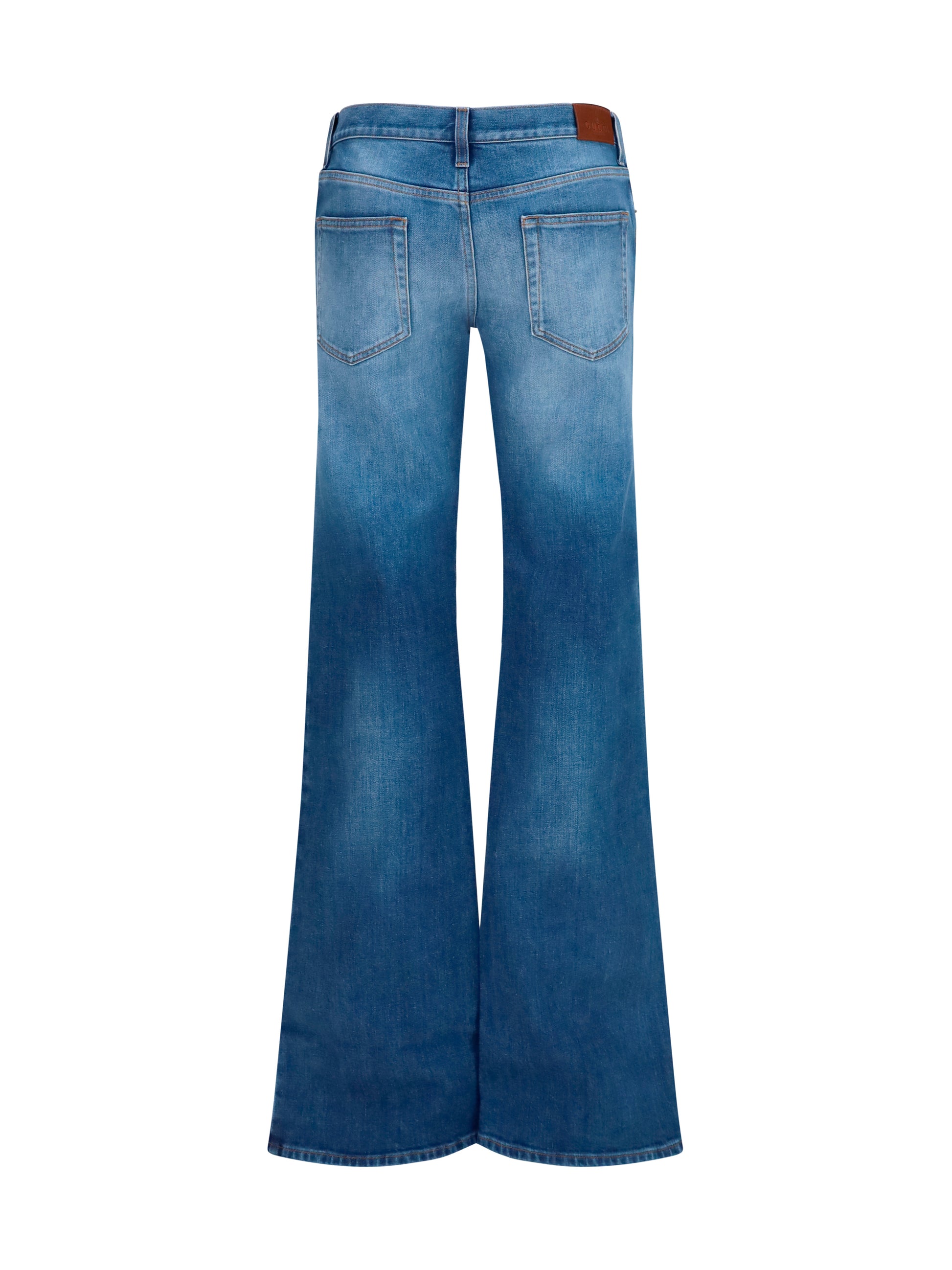 Gucci Women Stretch Cotton Jeans With Horsebit GUCCI