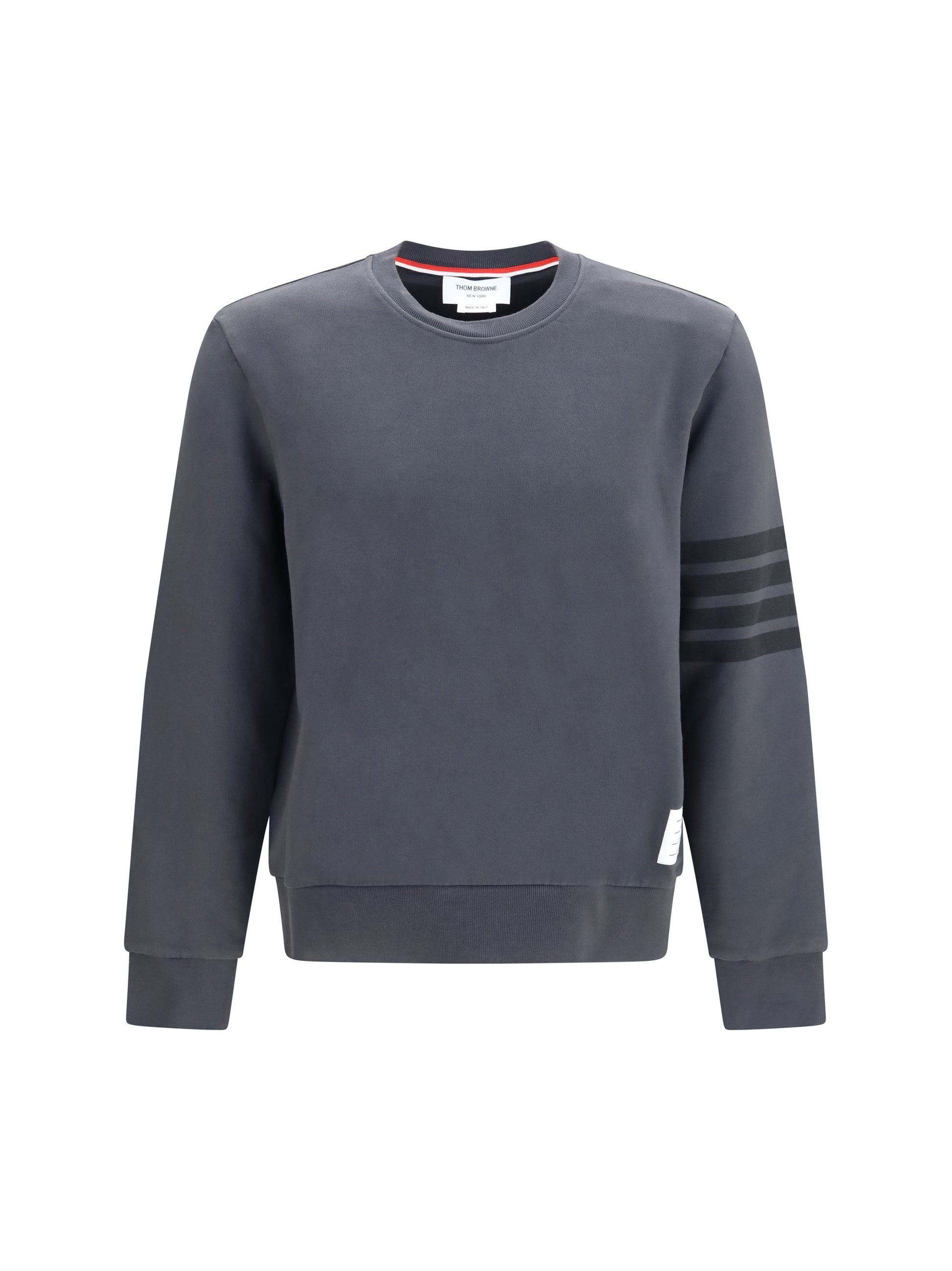 Thom Browne Men 4-Bar Cotton Crewneck Sweatshirt THOM BROWNE