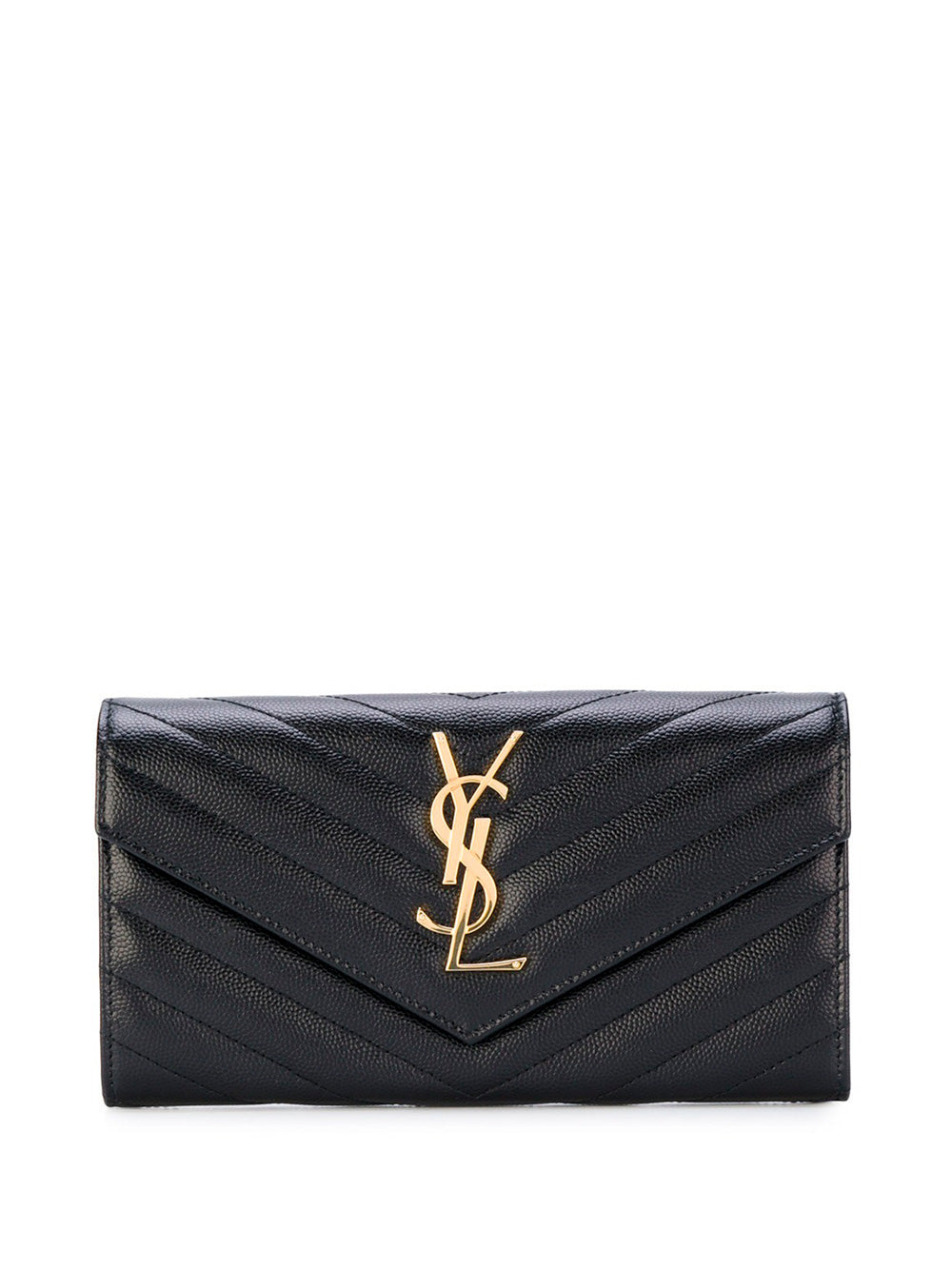 Saint Laurent Women Cassandre Matelassé Large Flap Wallet In Grain De Poudre Leather SAINT LAURENT