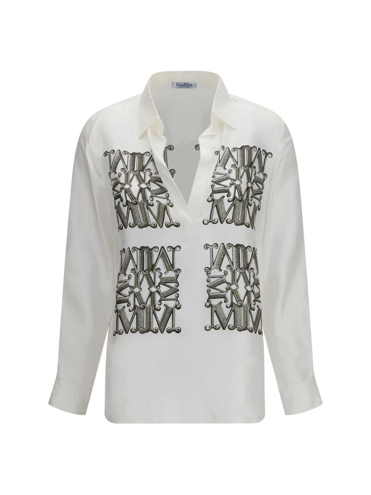 Max Mara Women Printed Silk Twill Shirt MAX MARA