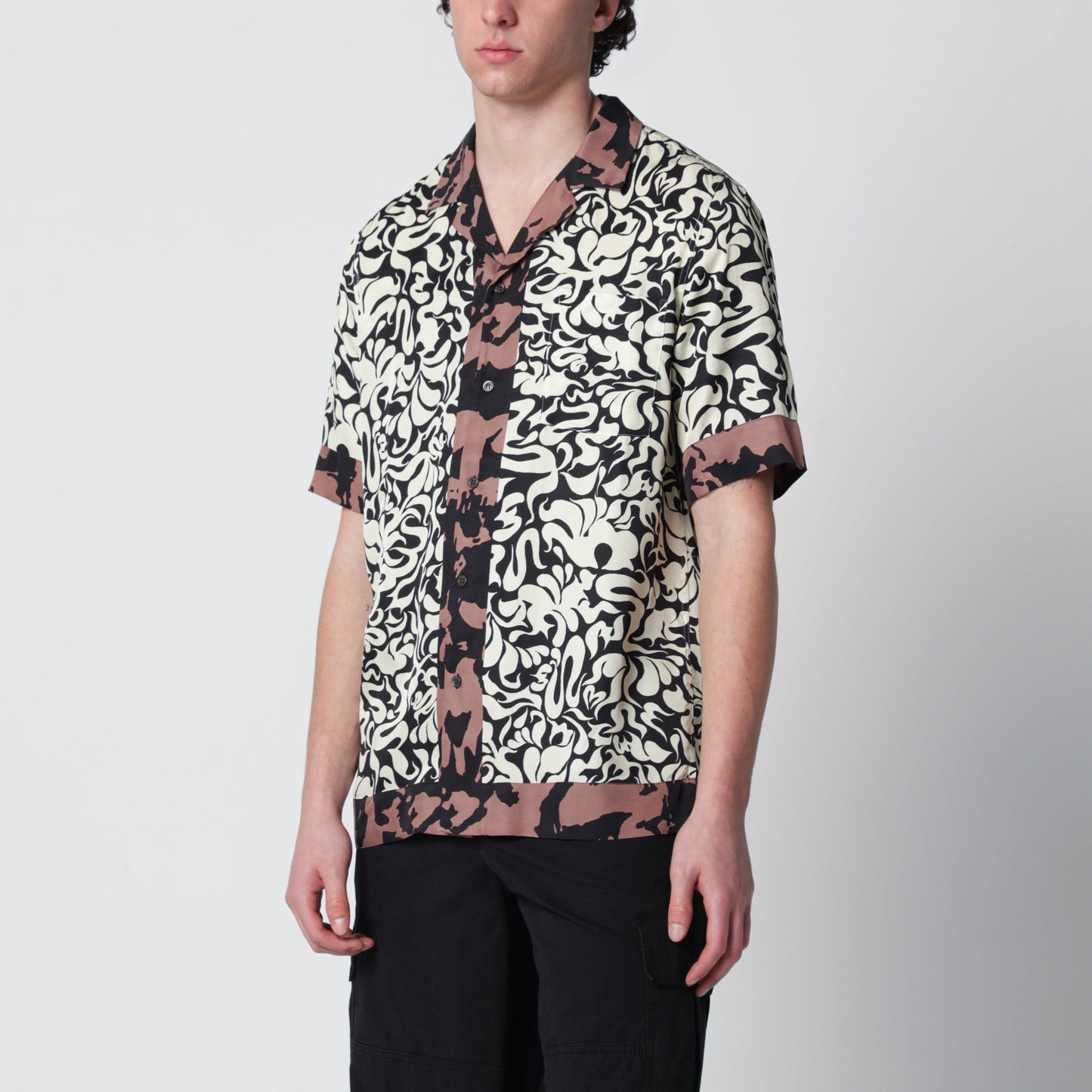 Dries Van Noten Shirt With Graphic Squiggle Print Men DRIES VAN NOTEN