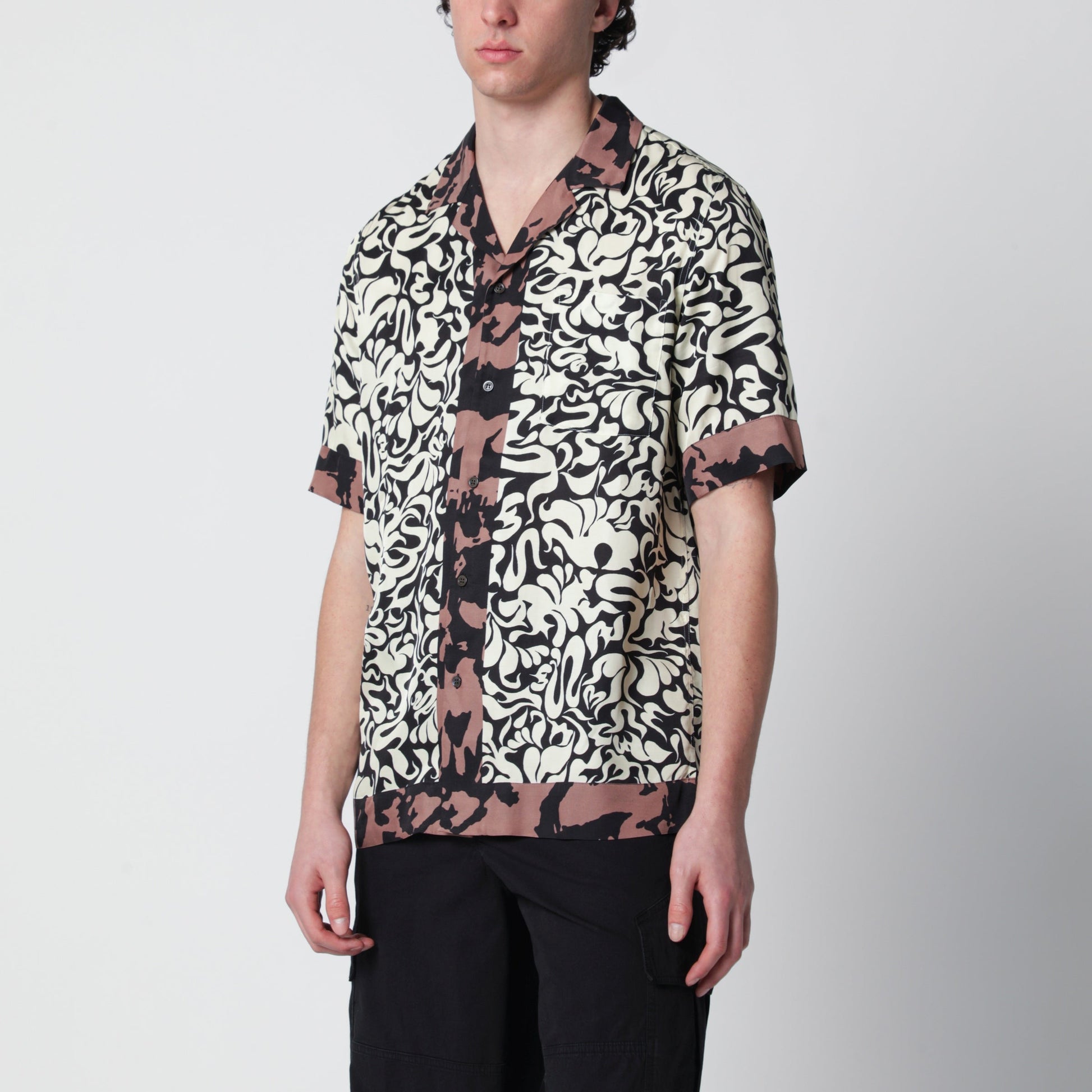 Dries Van Noten Shirt With Graphic Squiggle Print Men DRIES VAN NOTEN